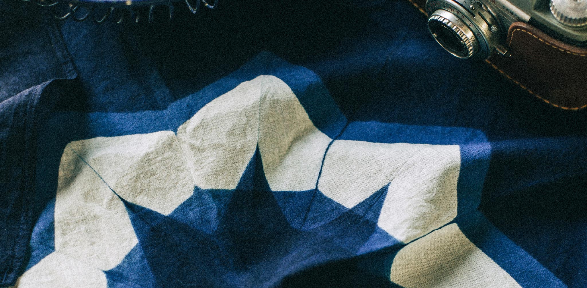 The Bandana in Natural Indigo Geo - Image 5