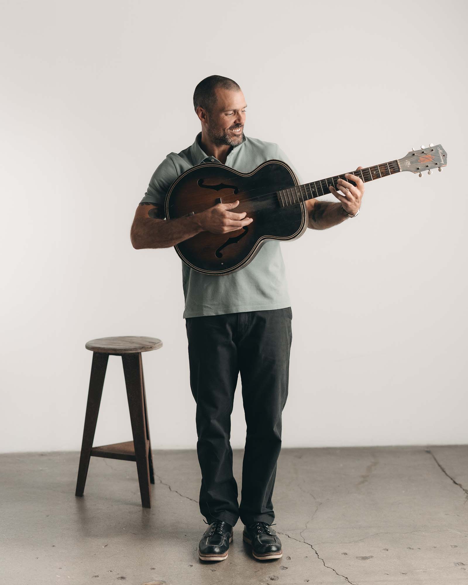 The Cotton Hemp Polo in Surf Green Pique - Image 3