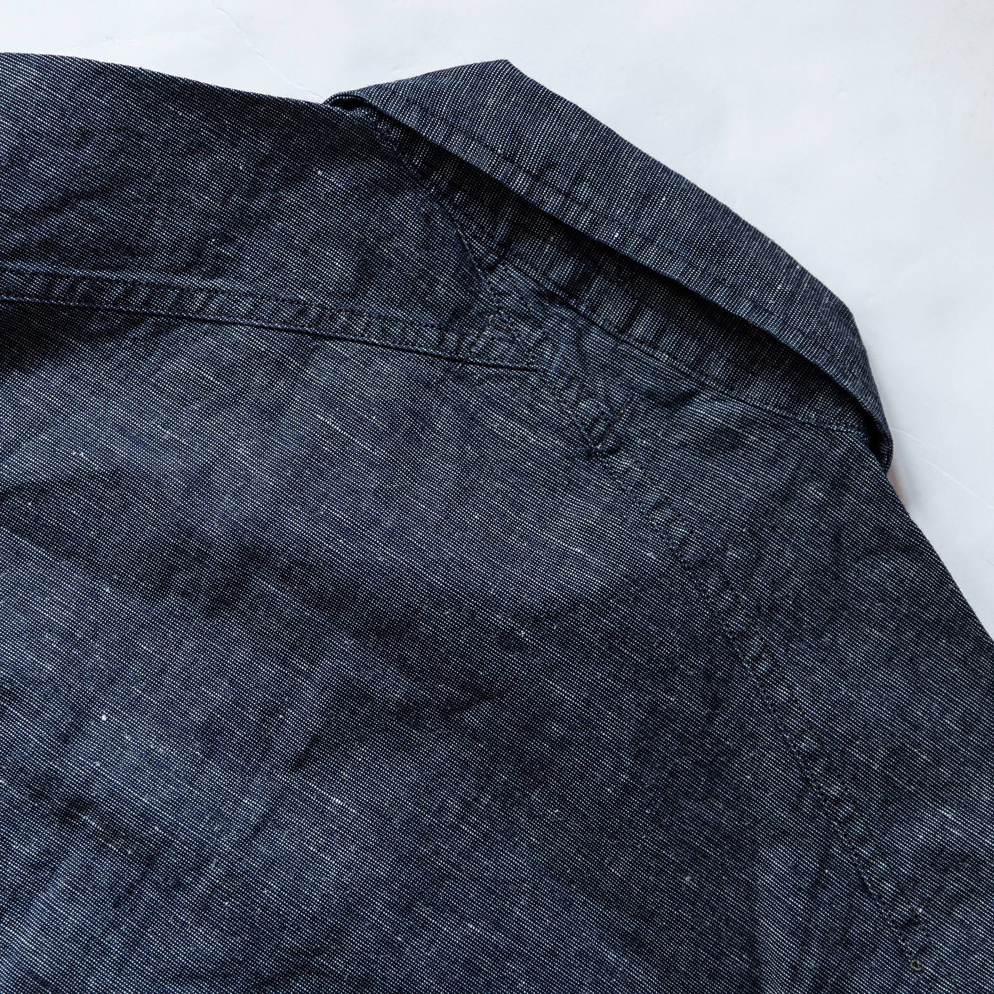 The BDU Shirt Jacket in Indigo Slub - Image 10