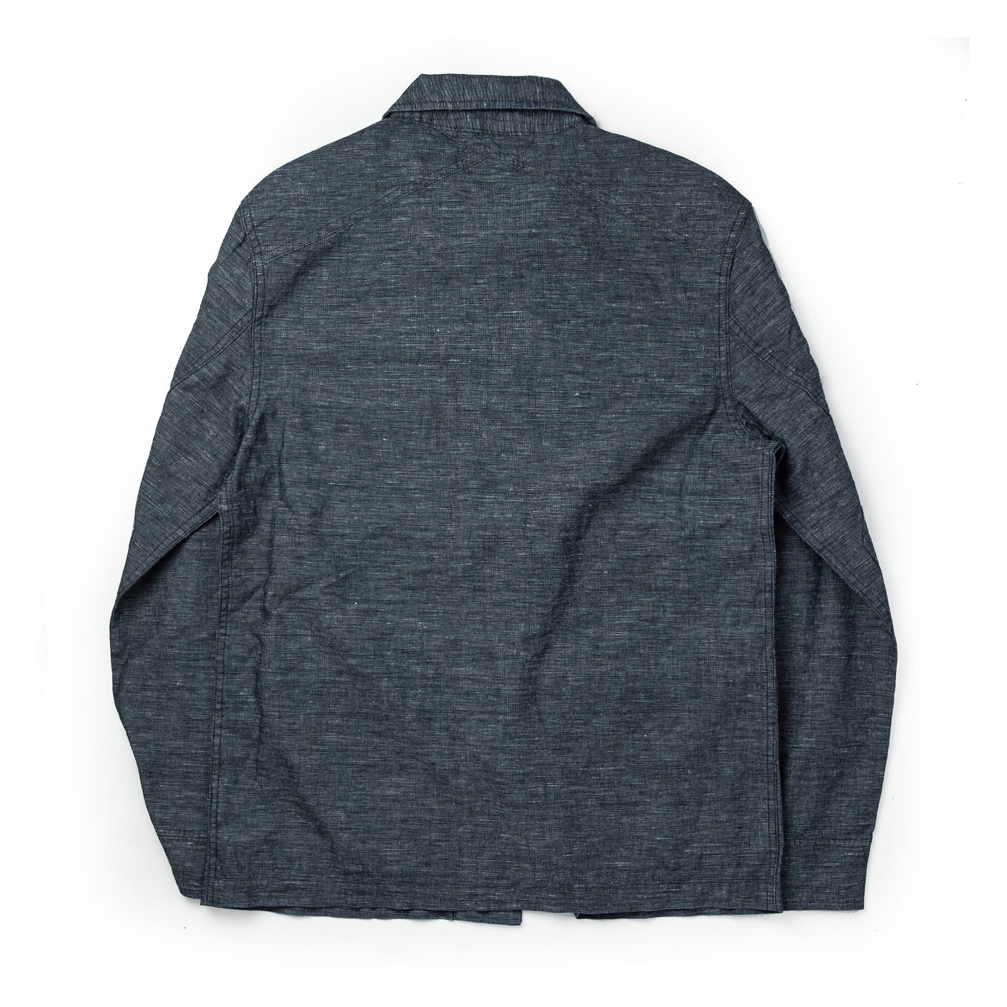 The BDU Shirt Jacket in Indigo Slub - Image 11