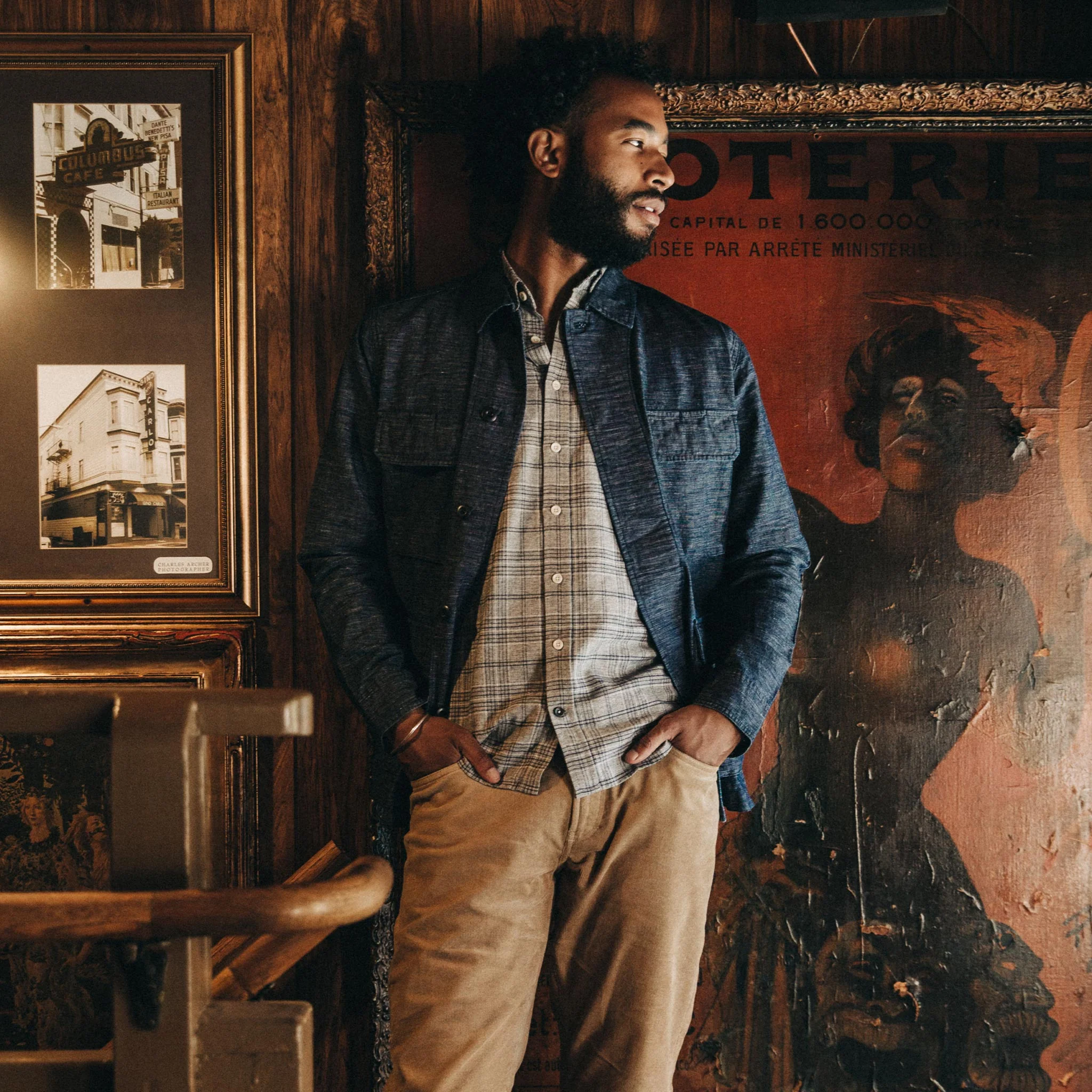 The BDU Shirt Jacket in Indigo Slub - Image 2