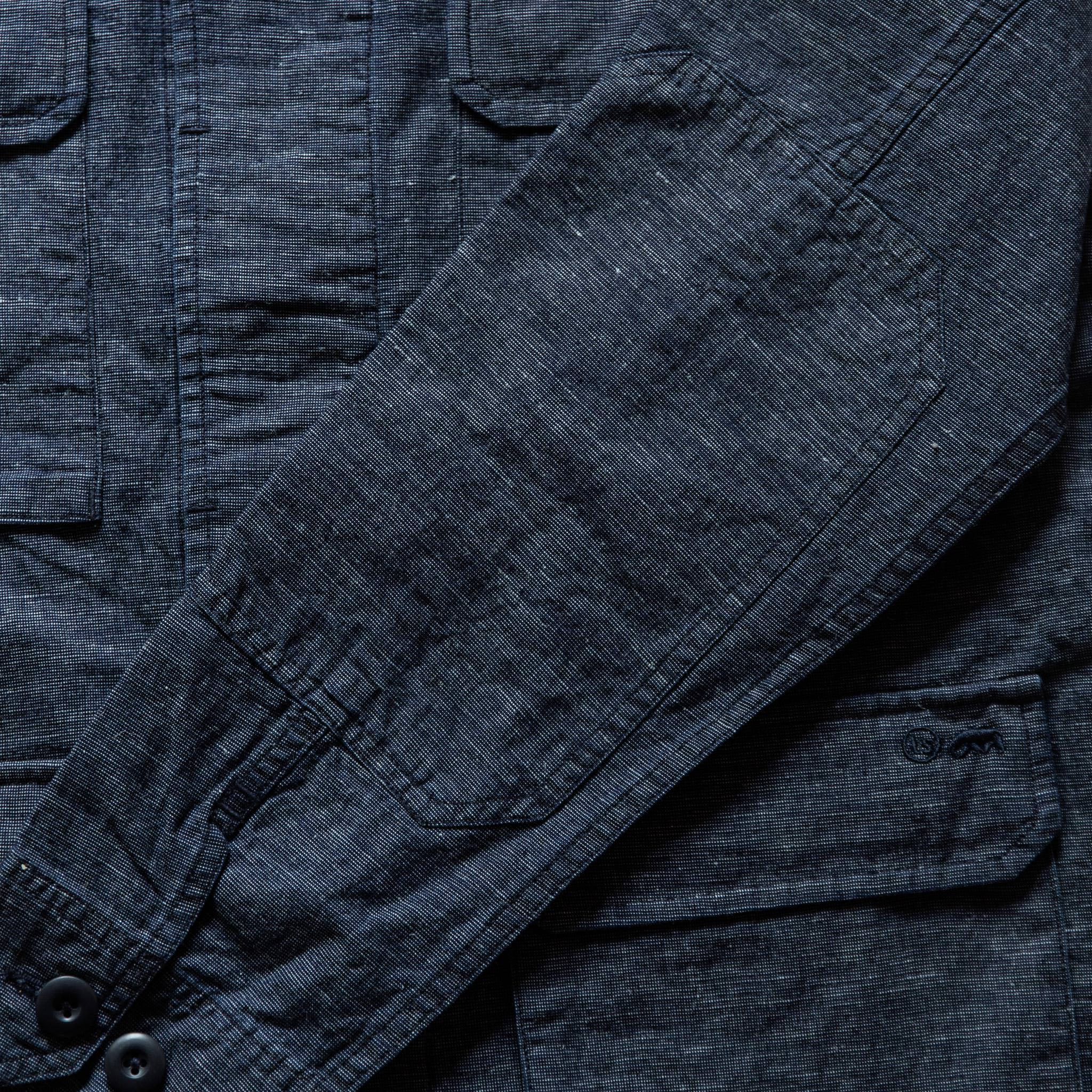 The BDU Shirt Jacket in Indigo Slub - Image 7