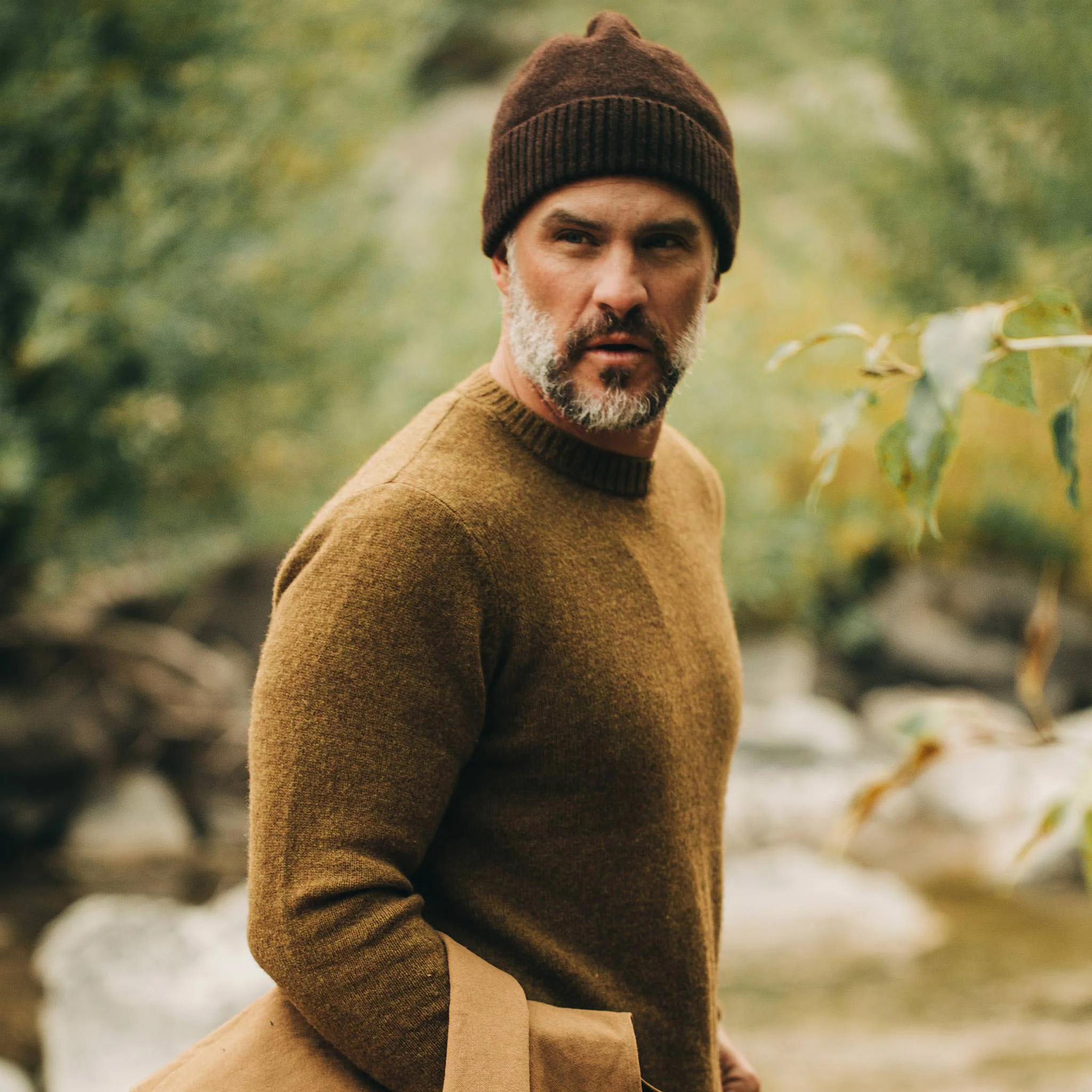 The Beanie in Chocolate Baby Yak - Image 2
