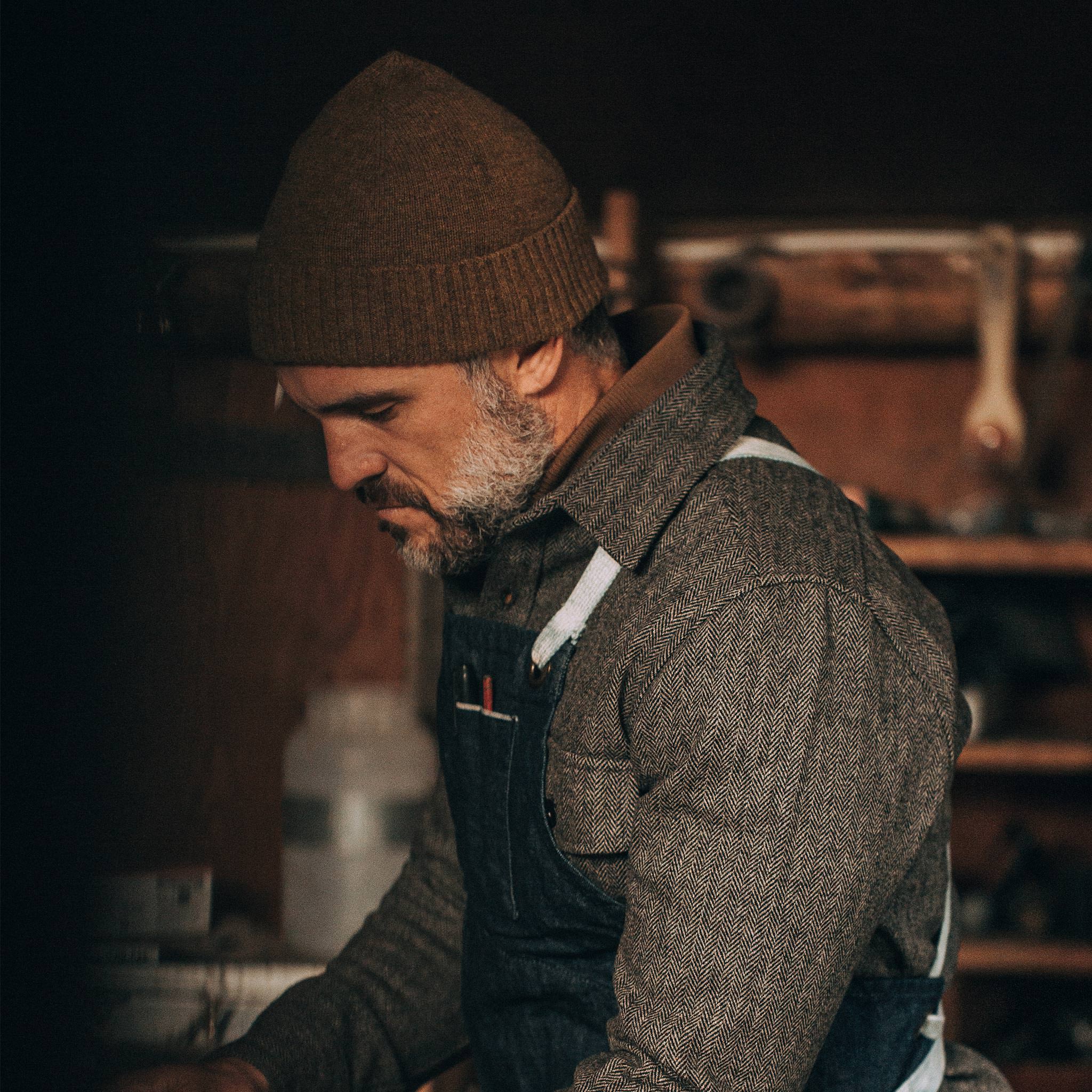 The Beanie in Ochre Baby Yak - Image 4