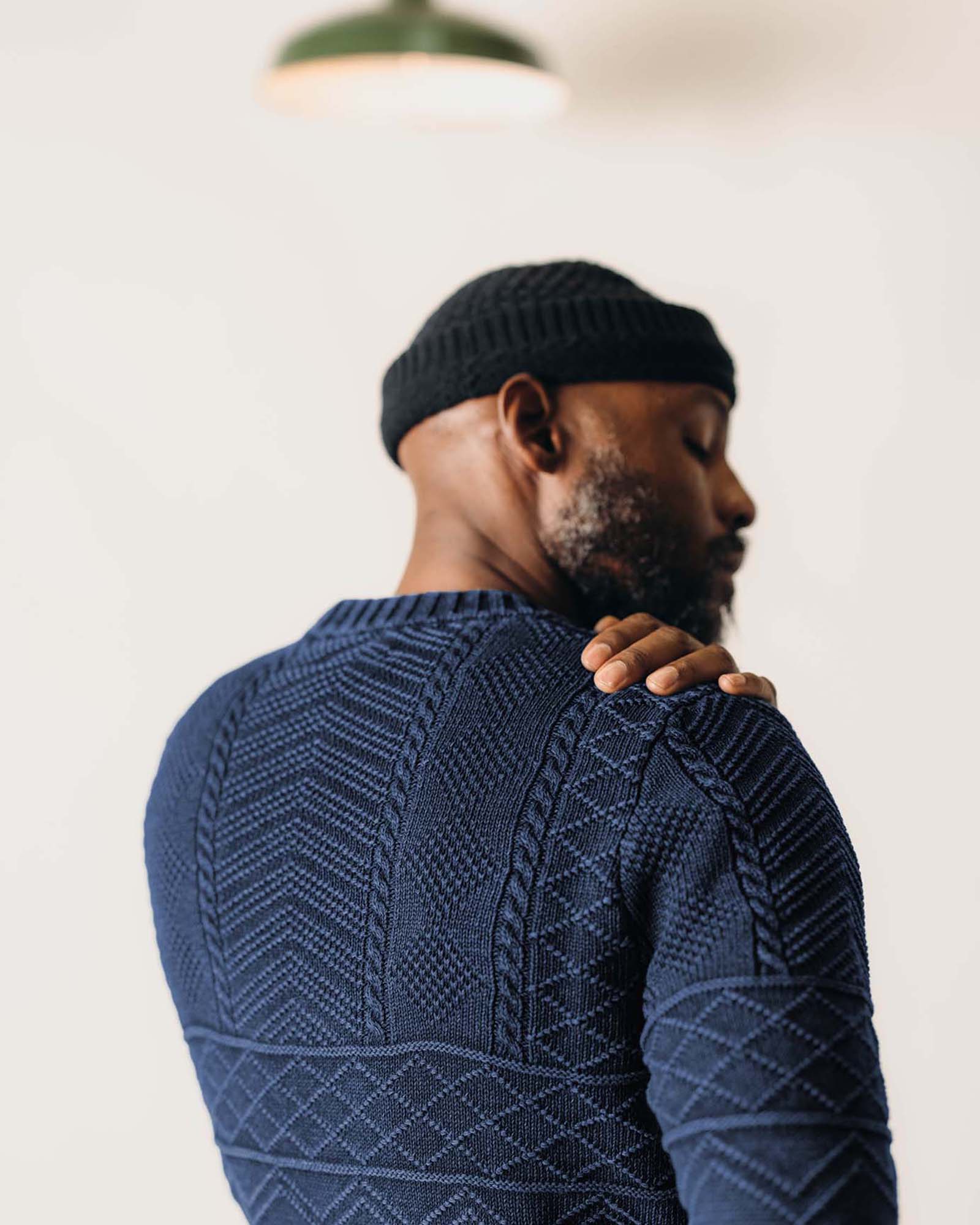 The Bedford Sweater in Navy - Image 3