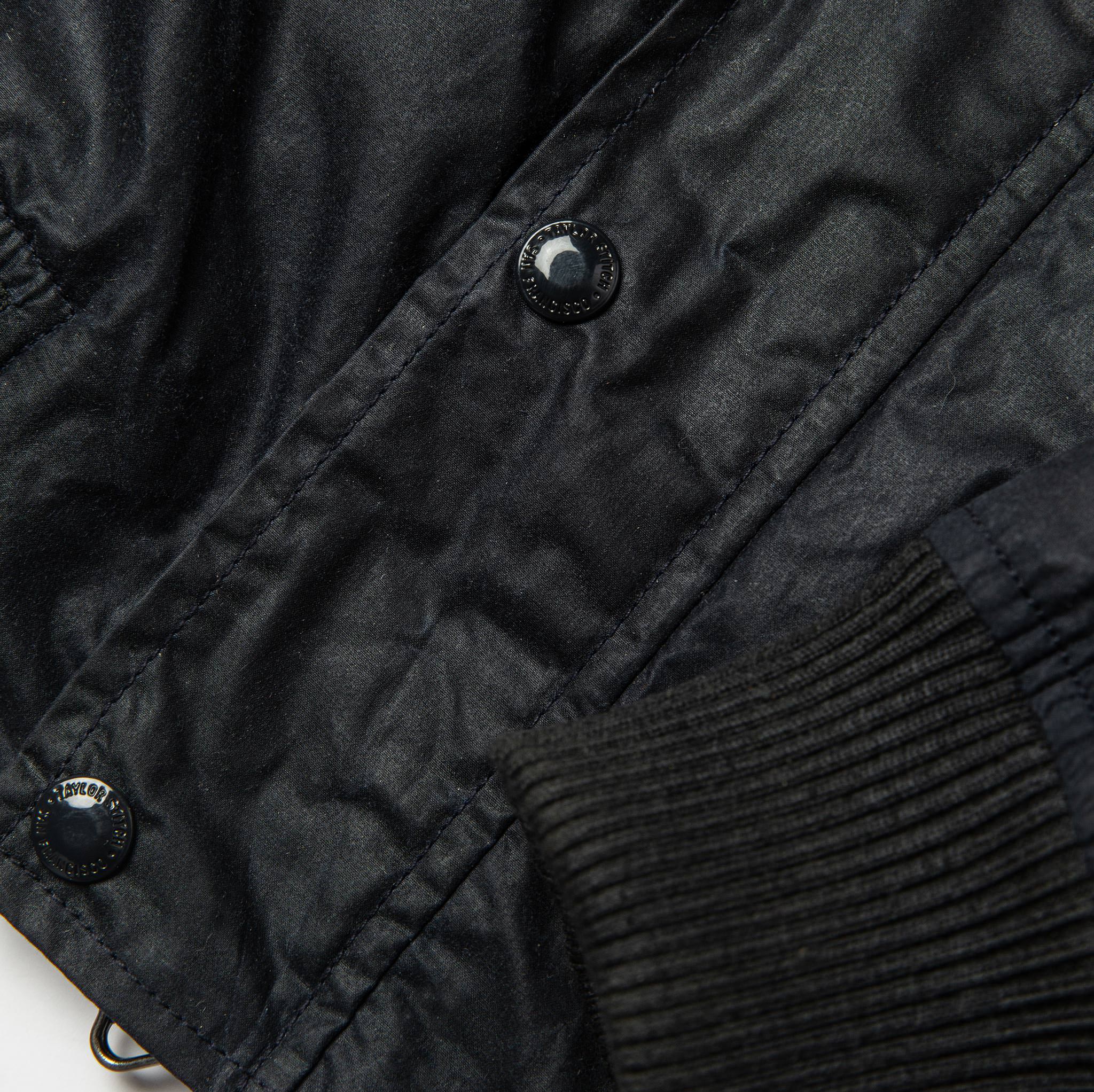 The Bomber Jacket in Waxed Navy - Image 9
