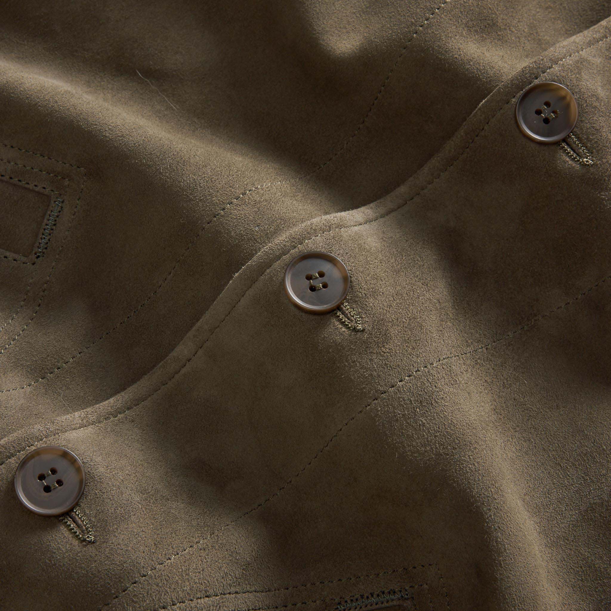 The Bomber Jacket in Army Suede - Image 7