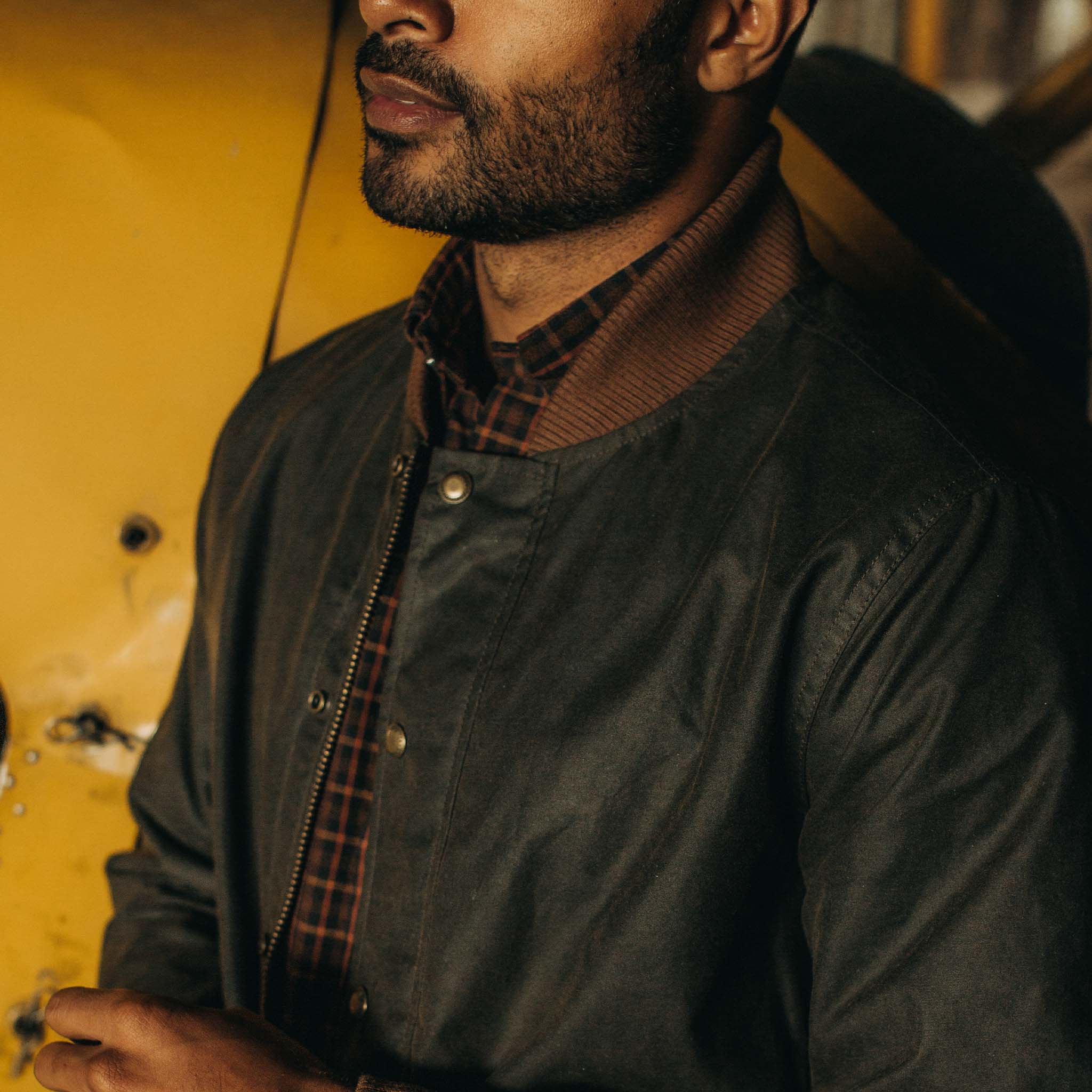 The Bomber Jacket in Bark EverWax - Image 3