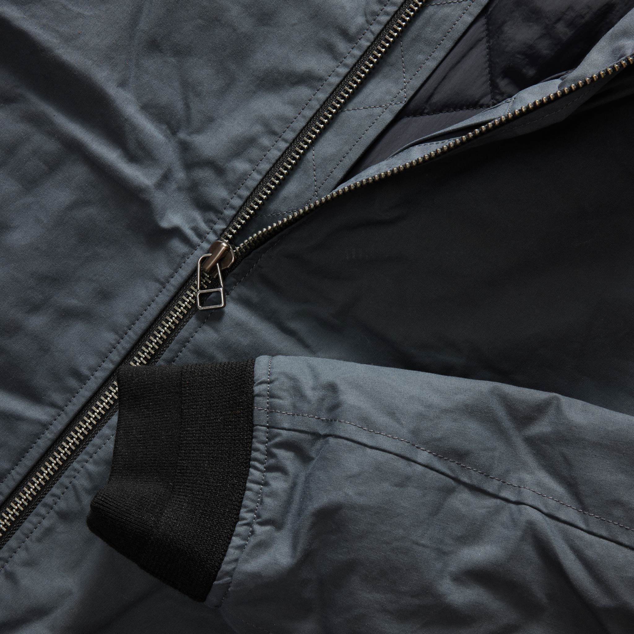 The Bomber Jacket in Charcoal Dry Wax - Image 10