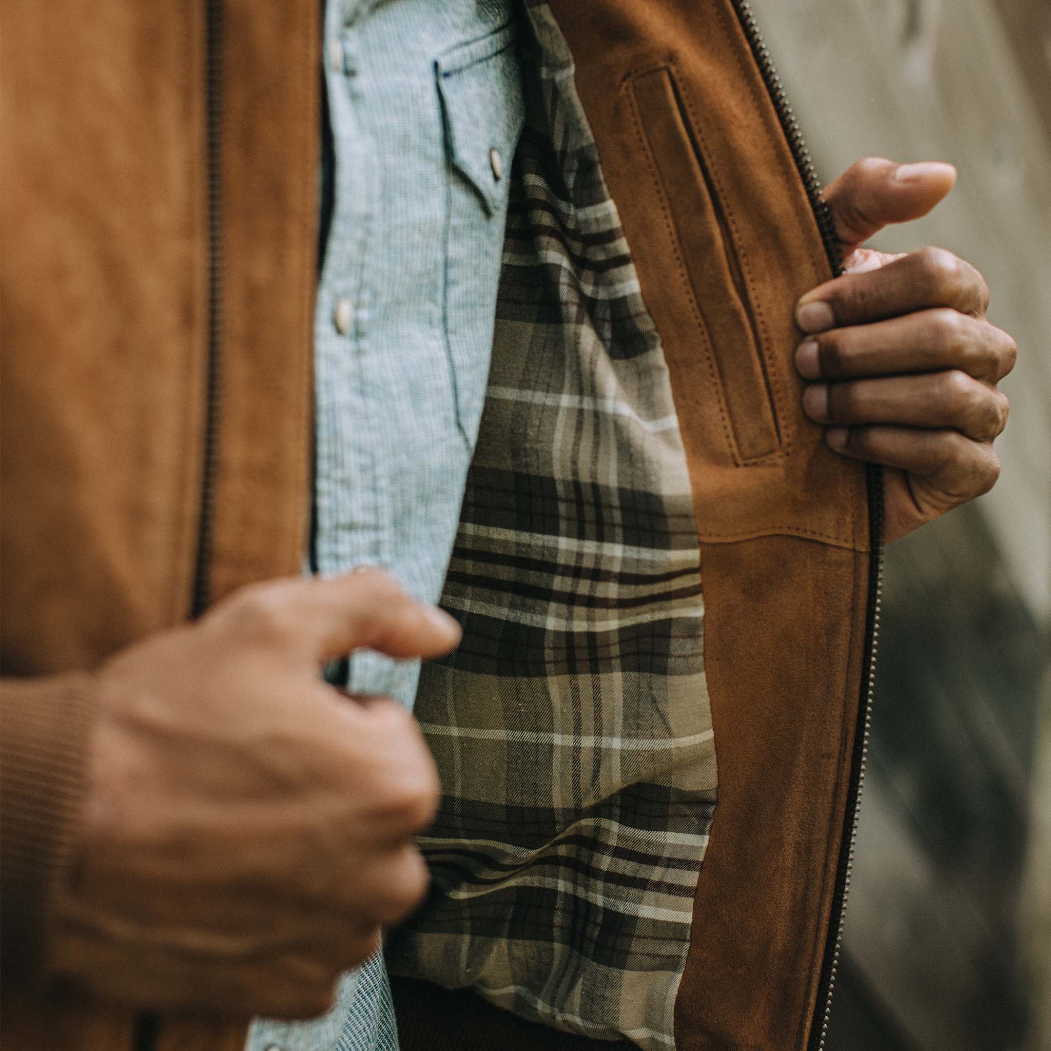 The Bomber Jacket in Sierra Suede - Image 4