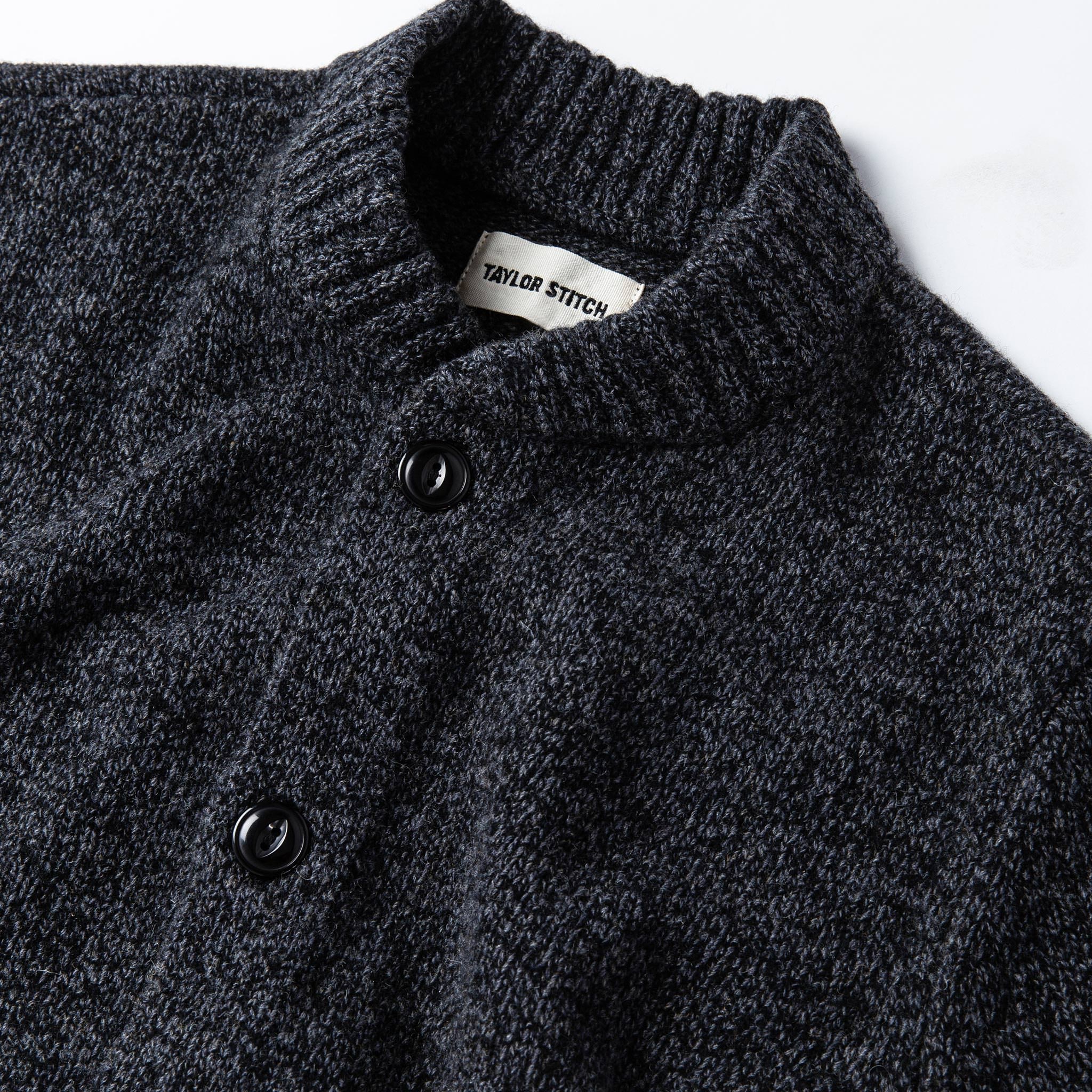 The Bomber Sweater in Black Sesame - Image 6