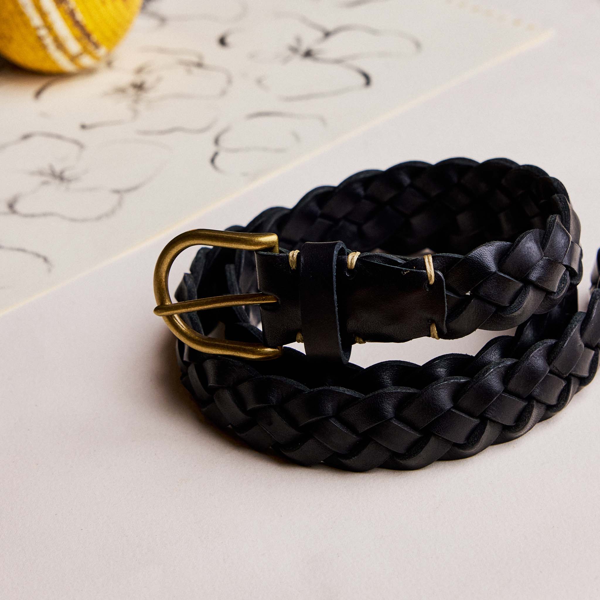 The Braided Belt in Black - Image 3