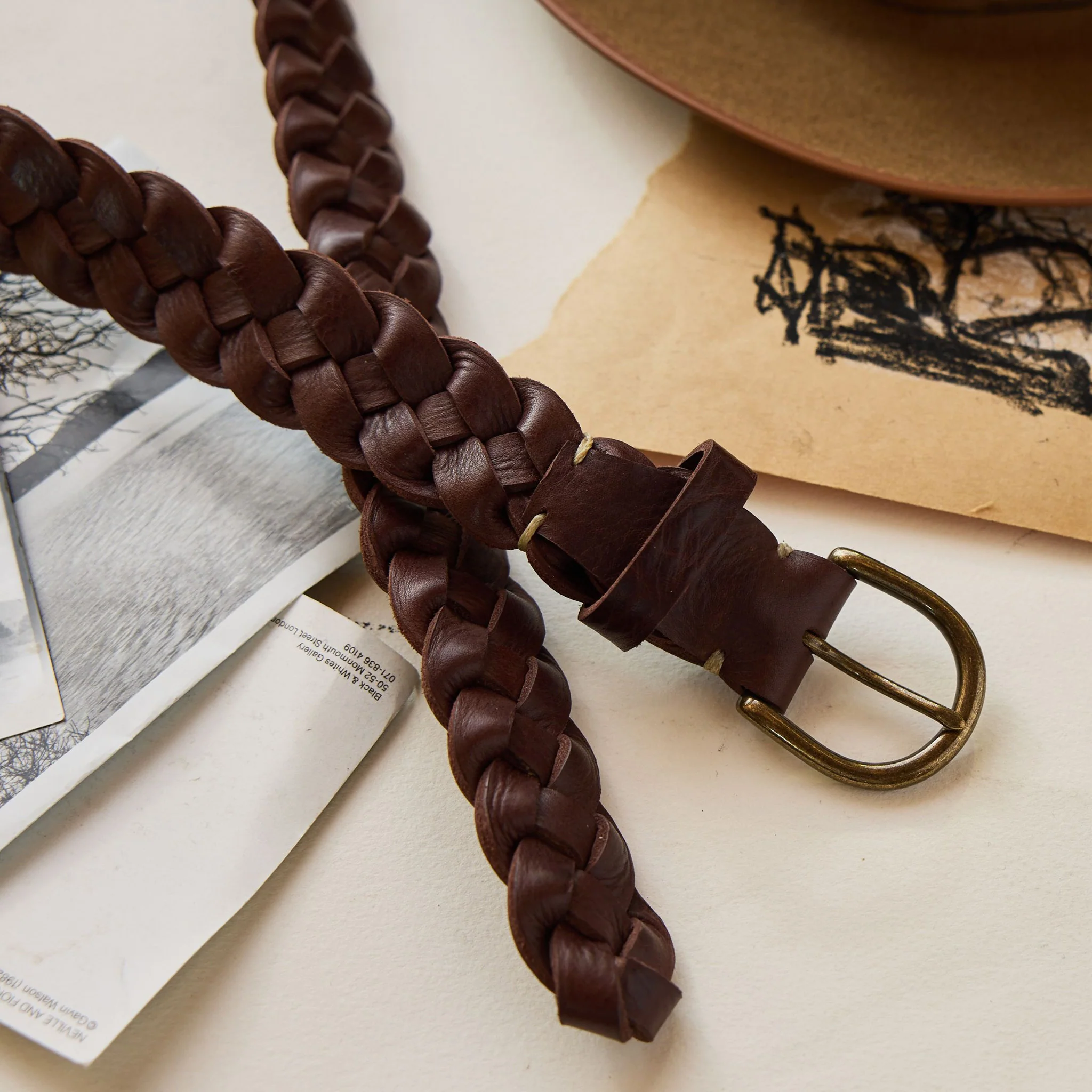 The Braided Belt in Dark Brown - Image 4