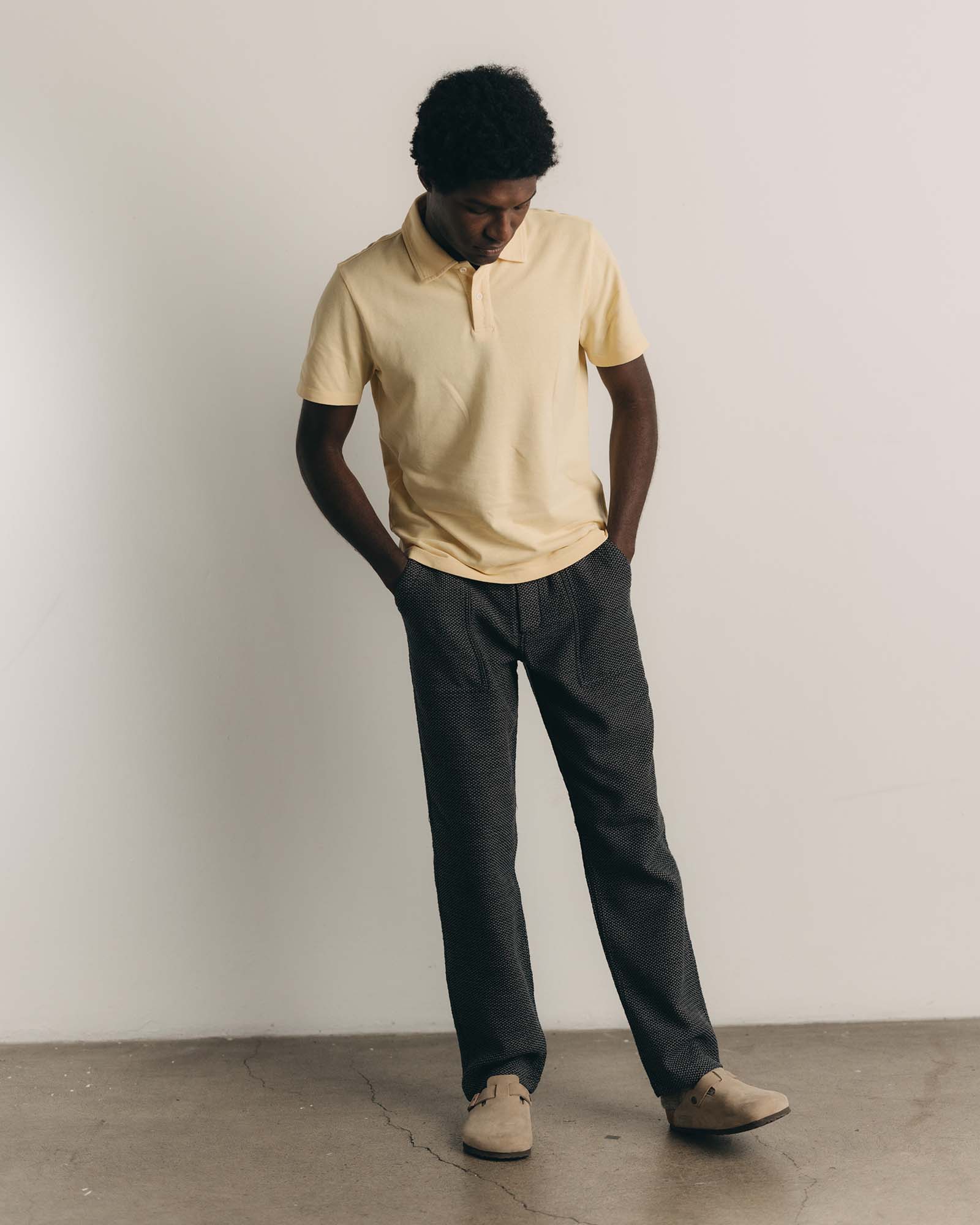 The Breakwater Pant in Charcoal Sashiko - Image 3