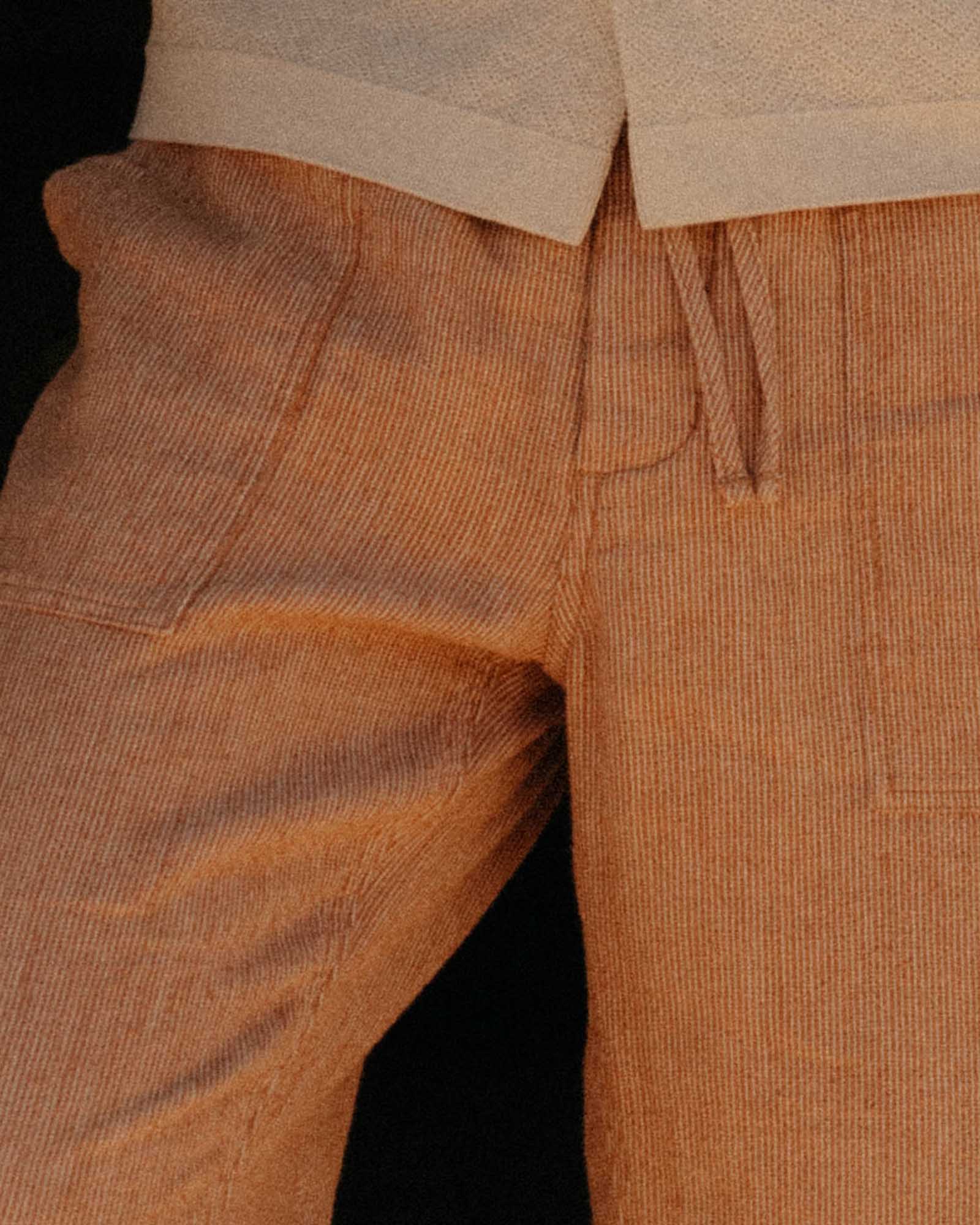 The Breakwater Pant in Chili Stripe Linen - Image 3