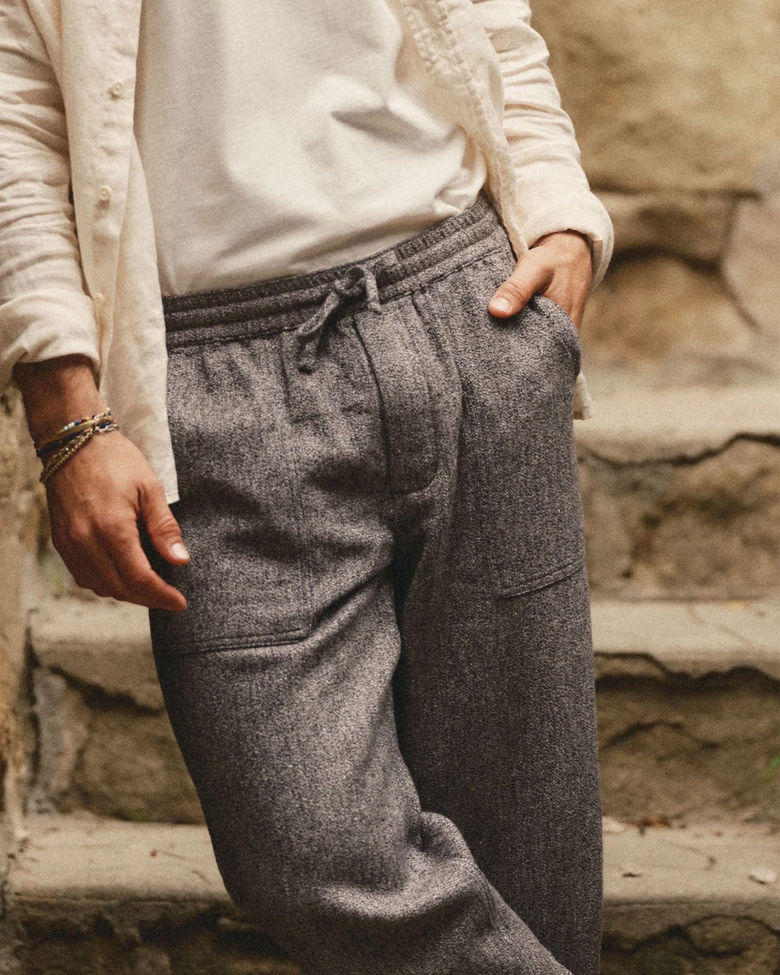 The Breakwater Pant in Grey Marl Hemp - Image 4