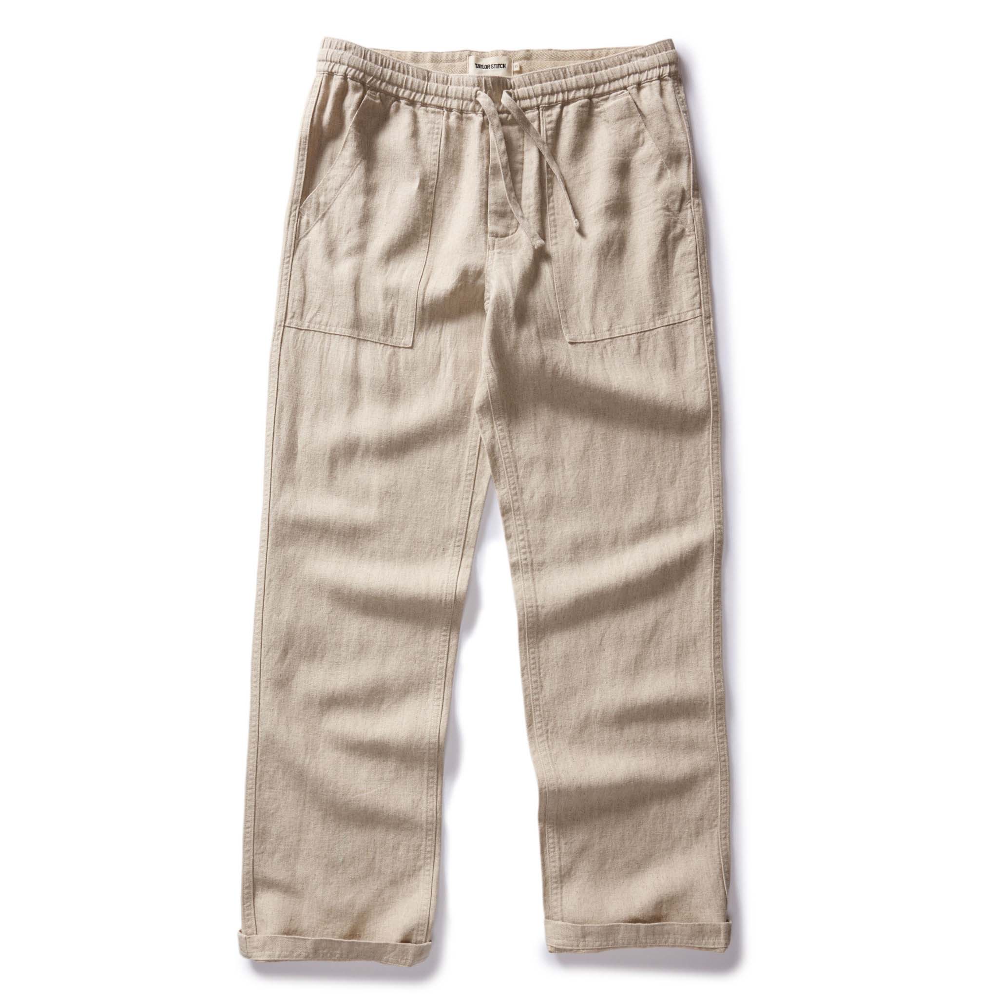 The Breakwater Pant in Natural Herringbone - Image 6