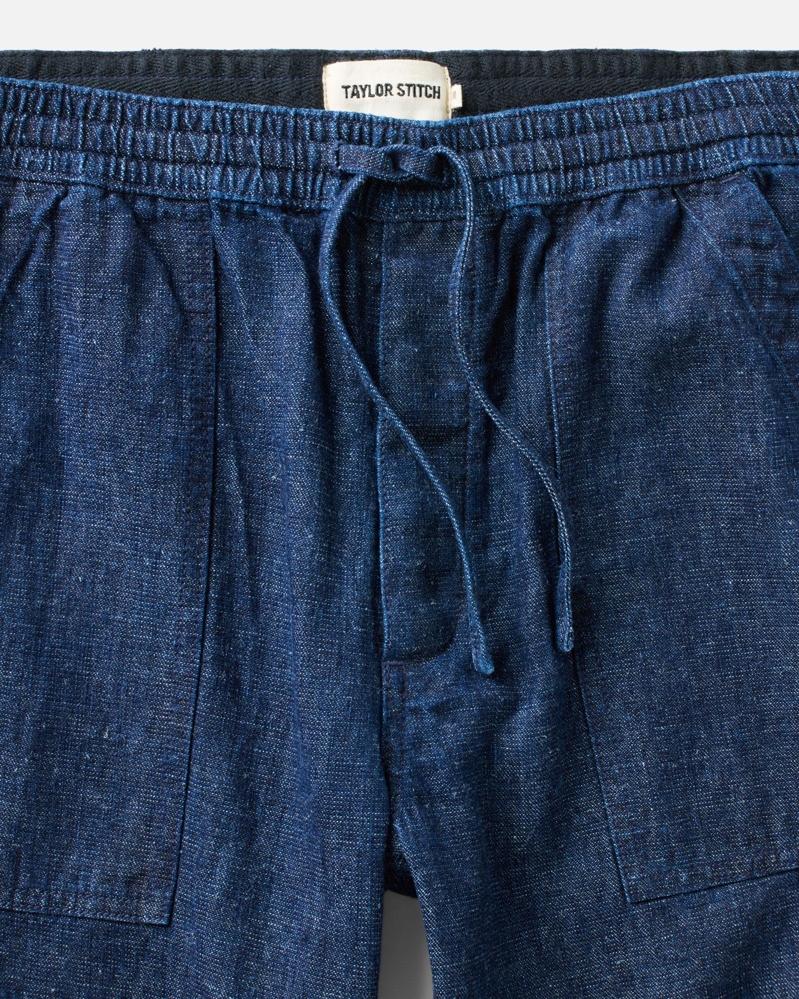 The Breakwater Pant in Rinsed Indigo Hemp Denim - Image 6