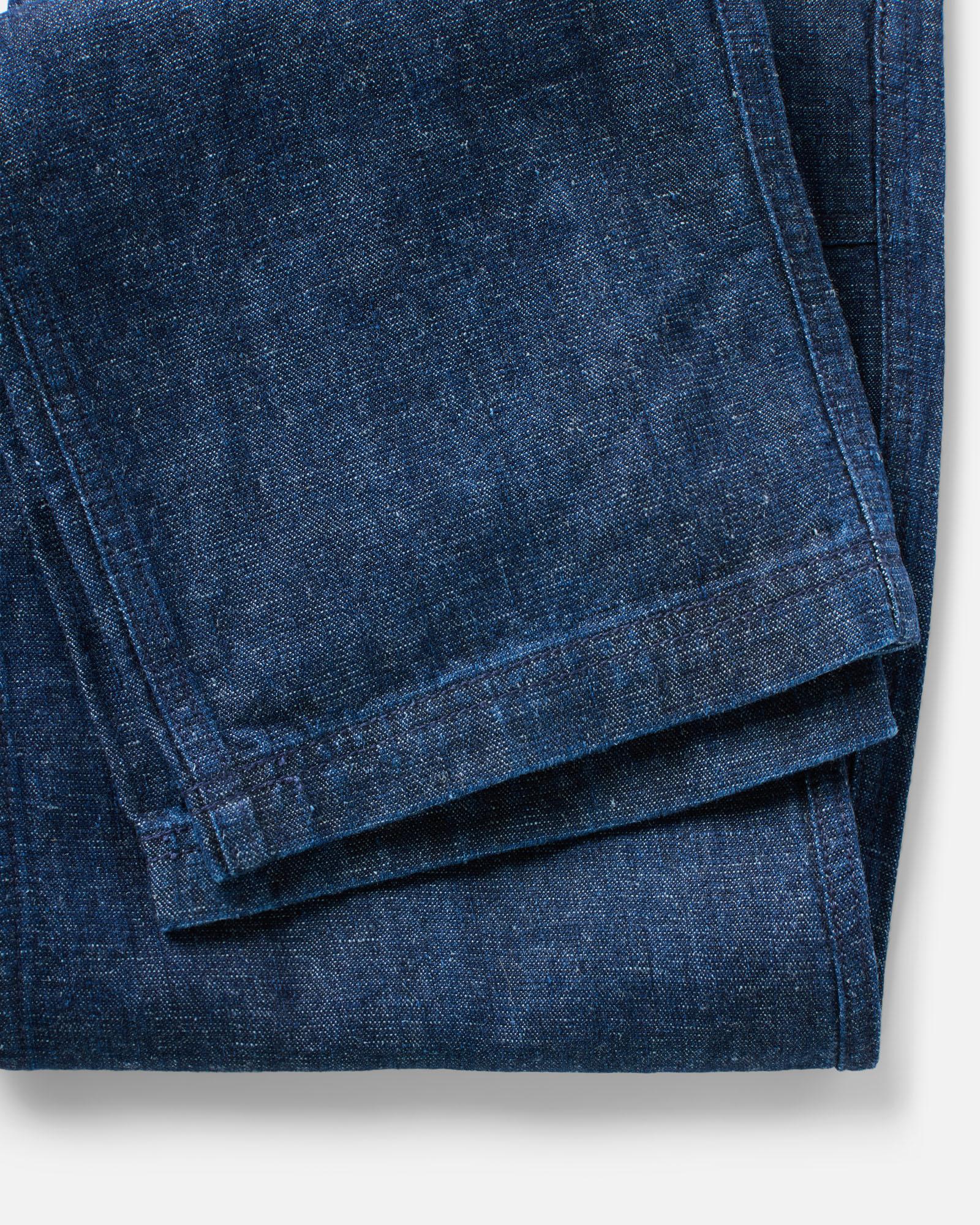 The Breakwater Pant in Rinsed Indigo Hemp Denim - Image 9