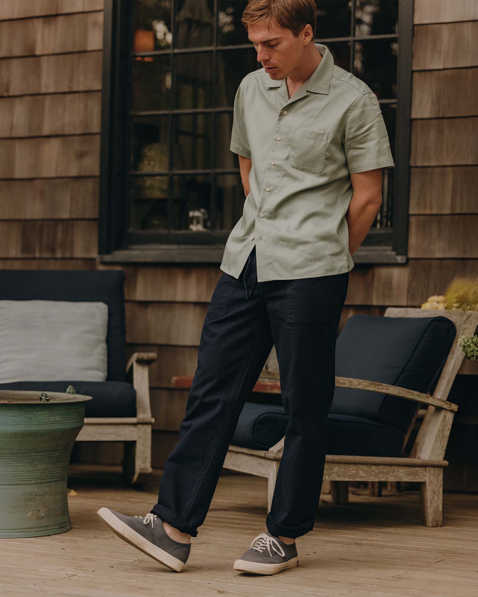 The Breakwater Pant in Rinsed Indigo Ripstop - Image 4