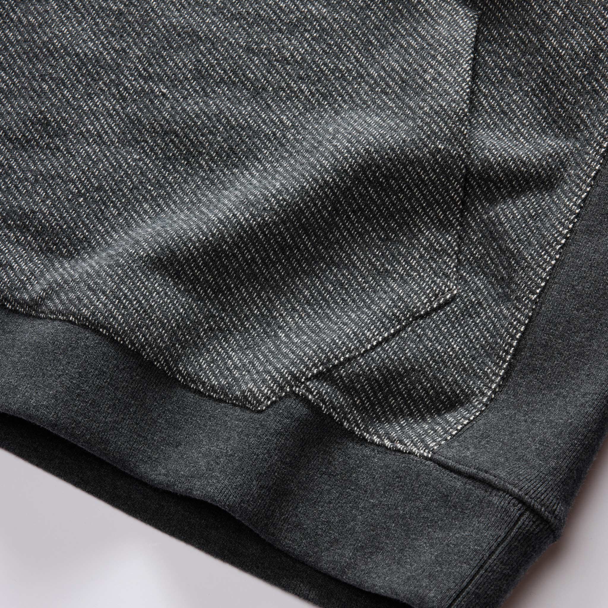 The Briggs Pullover in Coal French Terry Twill Knit - Image 6