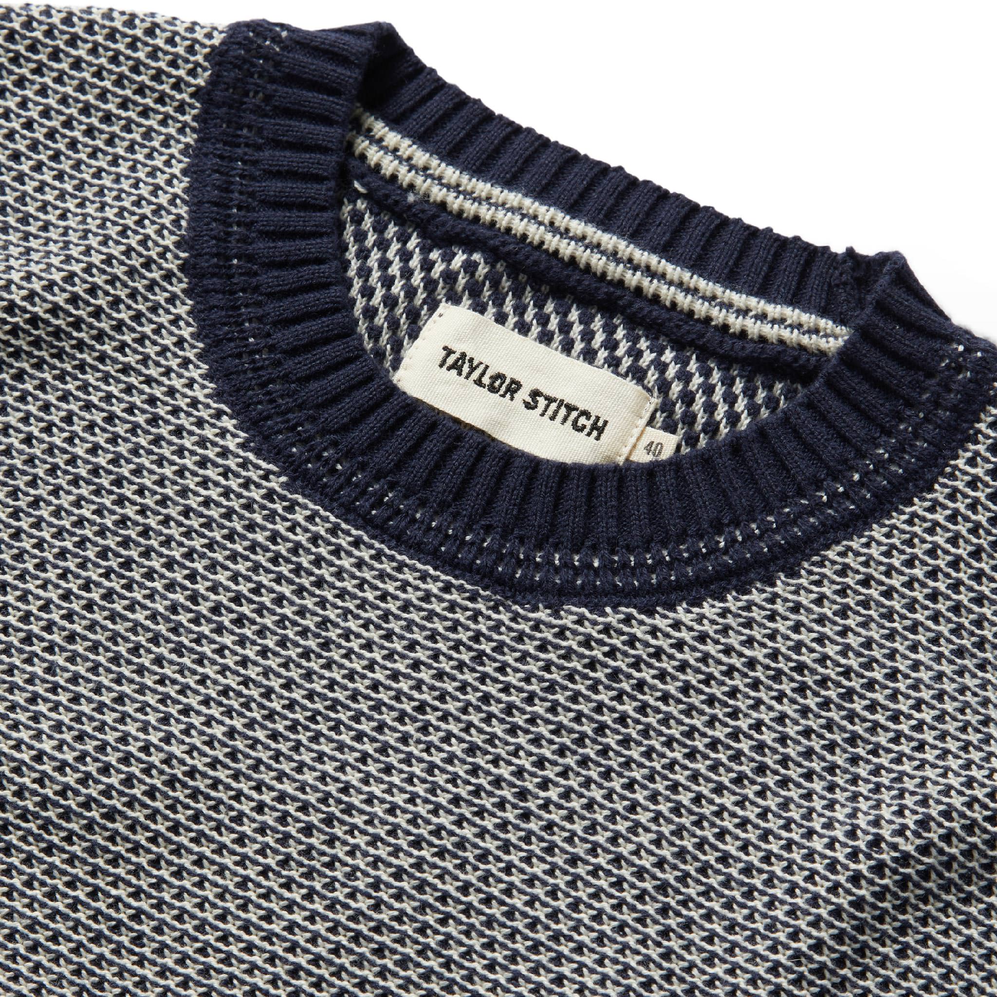 The Brume Sweater in Navy Birdseye - Image 6