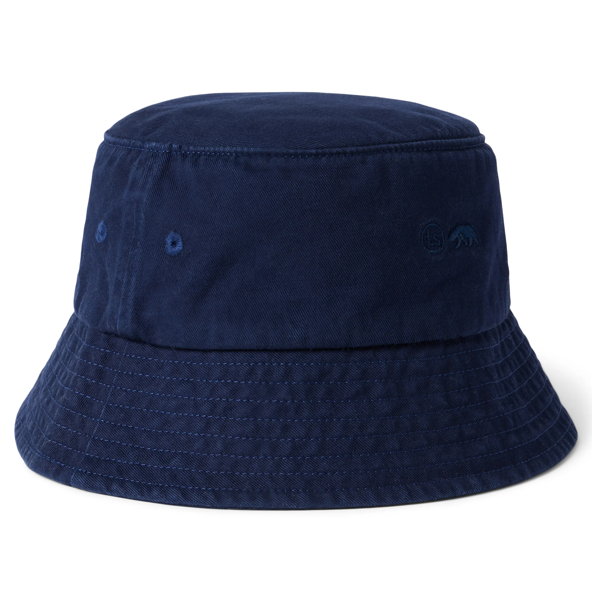 The Bucket Hat in Washed Navy Twill - Image 4