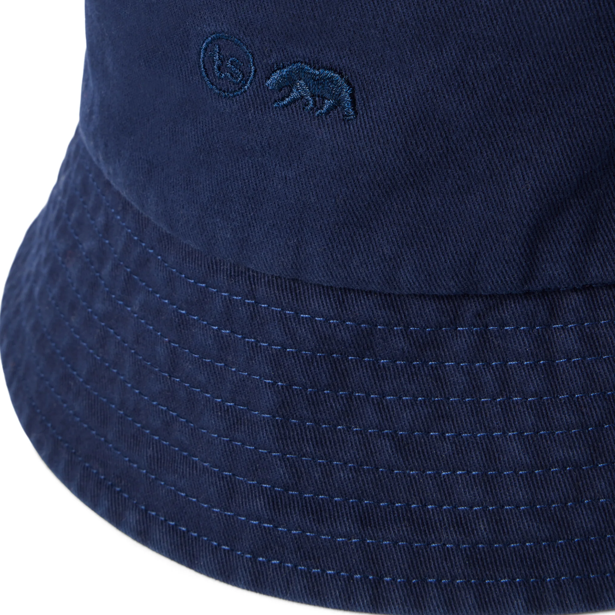 The Bucket Hat in Washed Navy Twill - Image 6