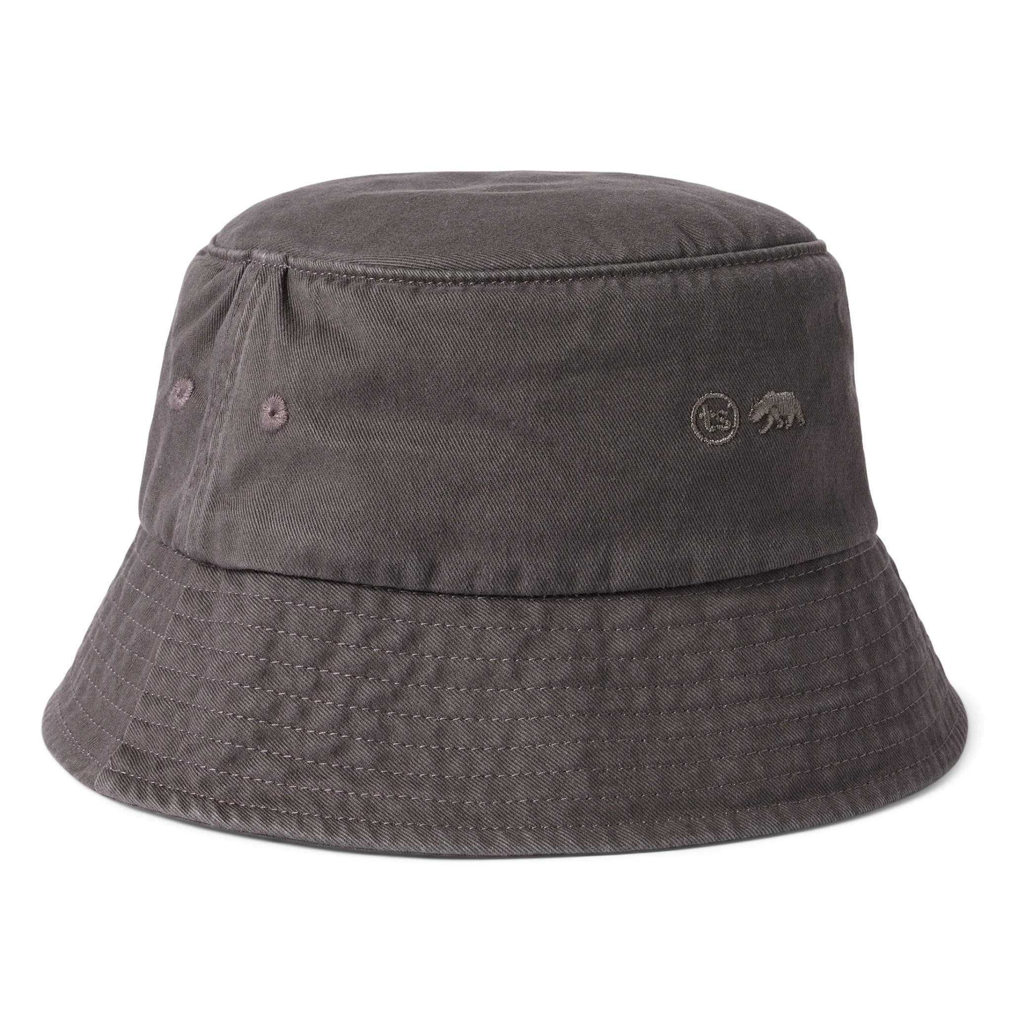 The Bucket Hat in Washed Taupe Twill - Image 4