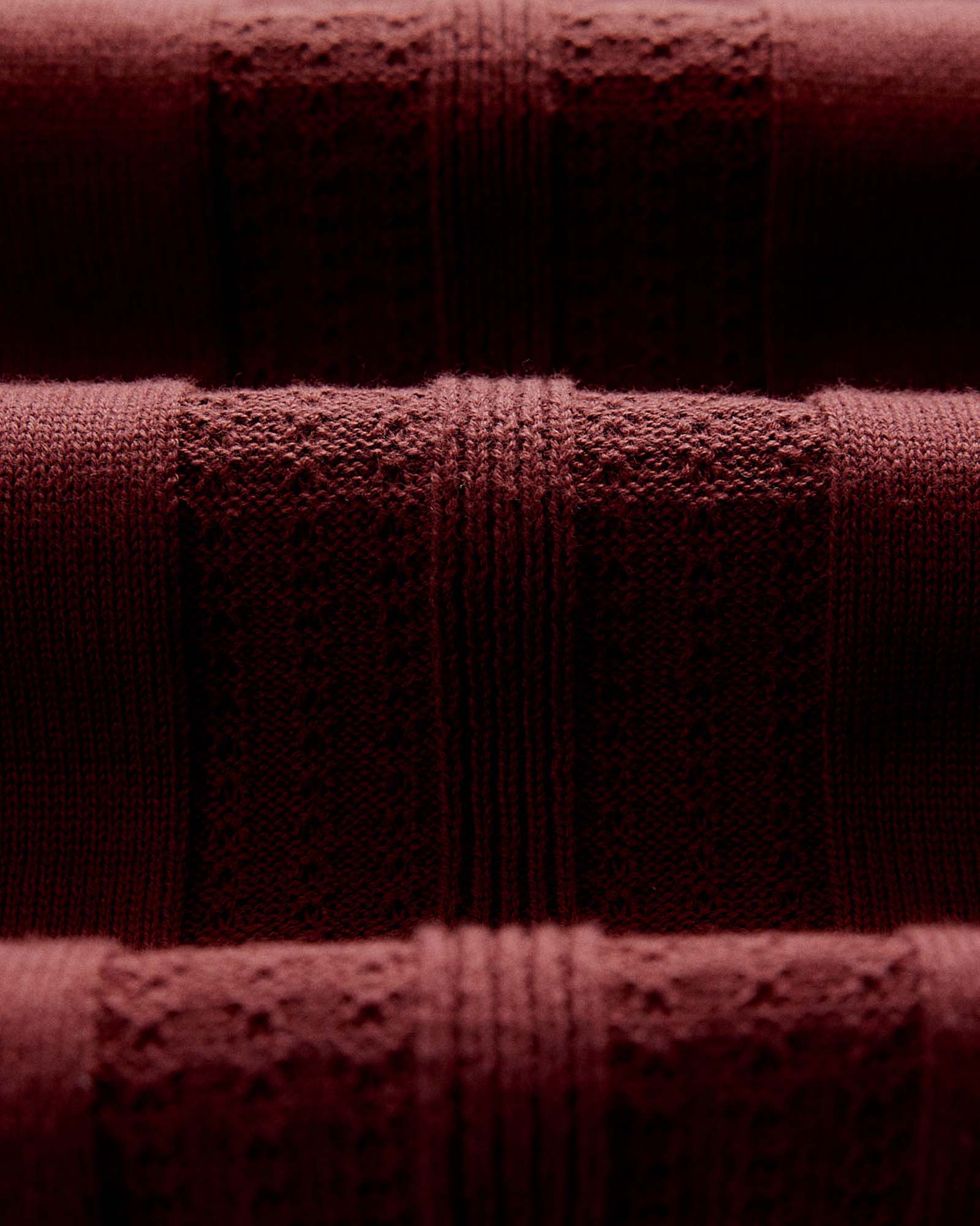 The Button Down Polo in Dried Cherry Stripe - Image 6