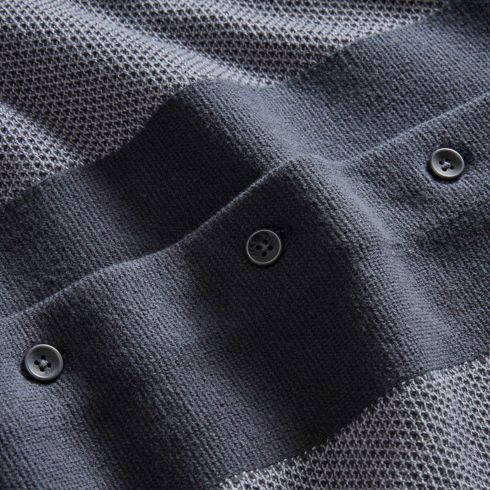 The Button Down Polo in Marine Seed Stitch - Image 6