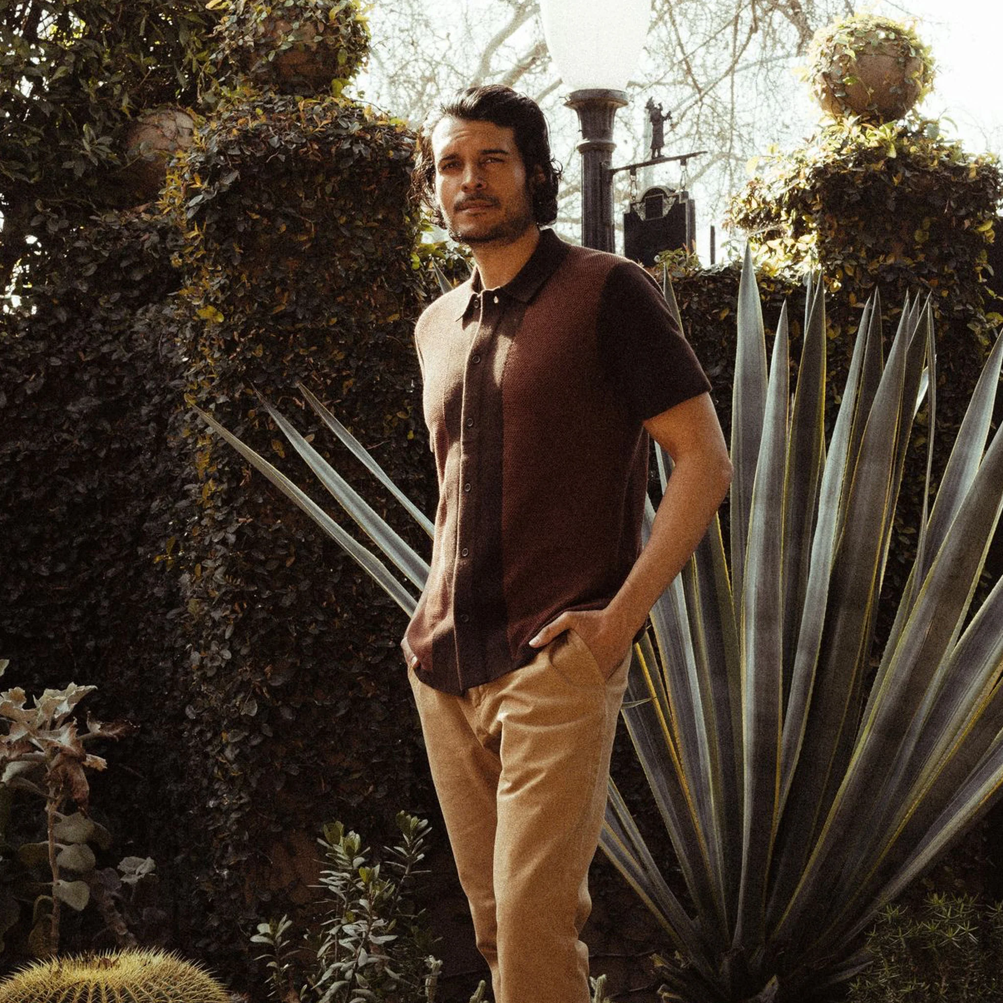 The Button Down Polo in Morita Seed Stitch - Image 3