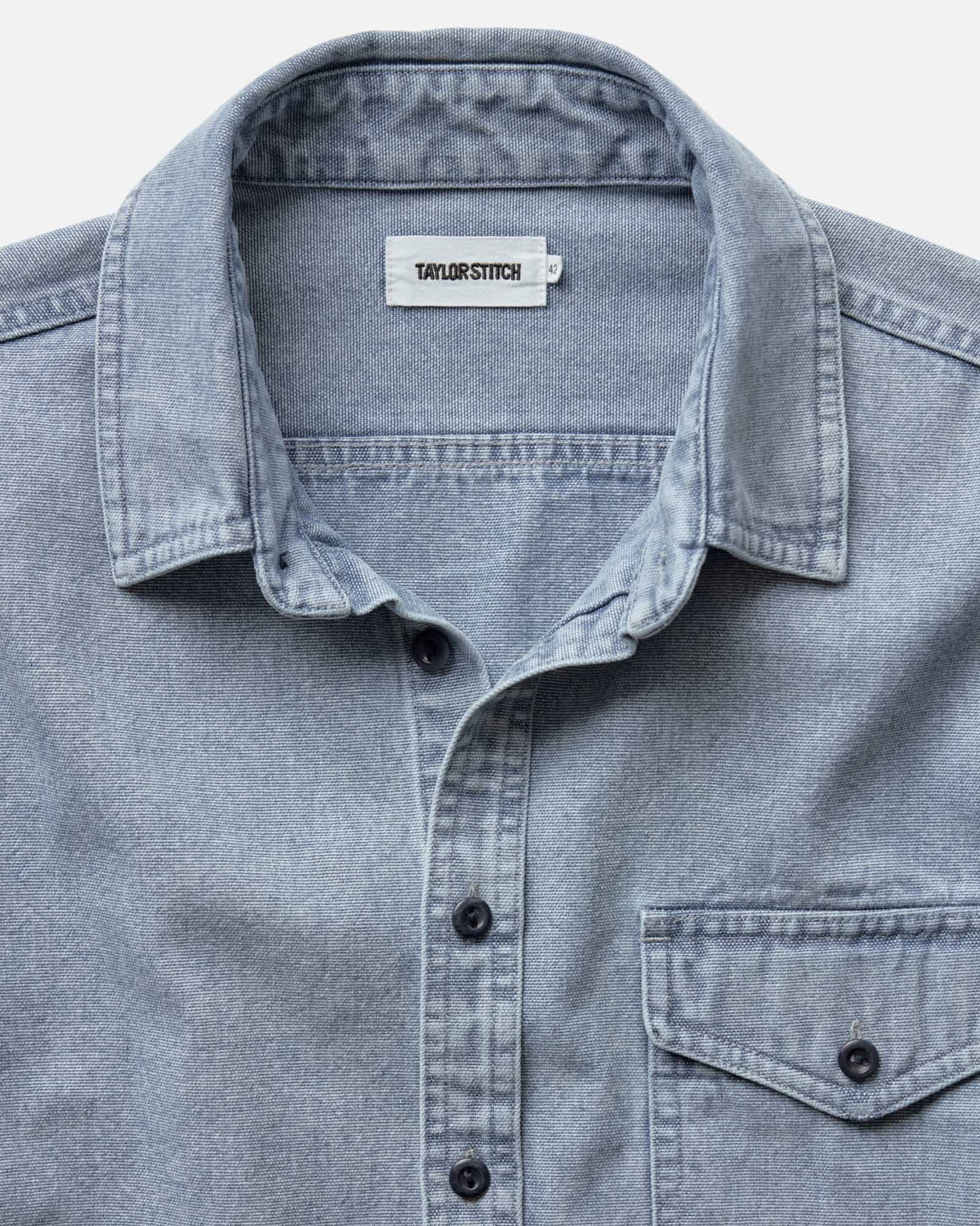 The Cadet Shirt in Washed Indigo Oxford - Image 4