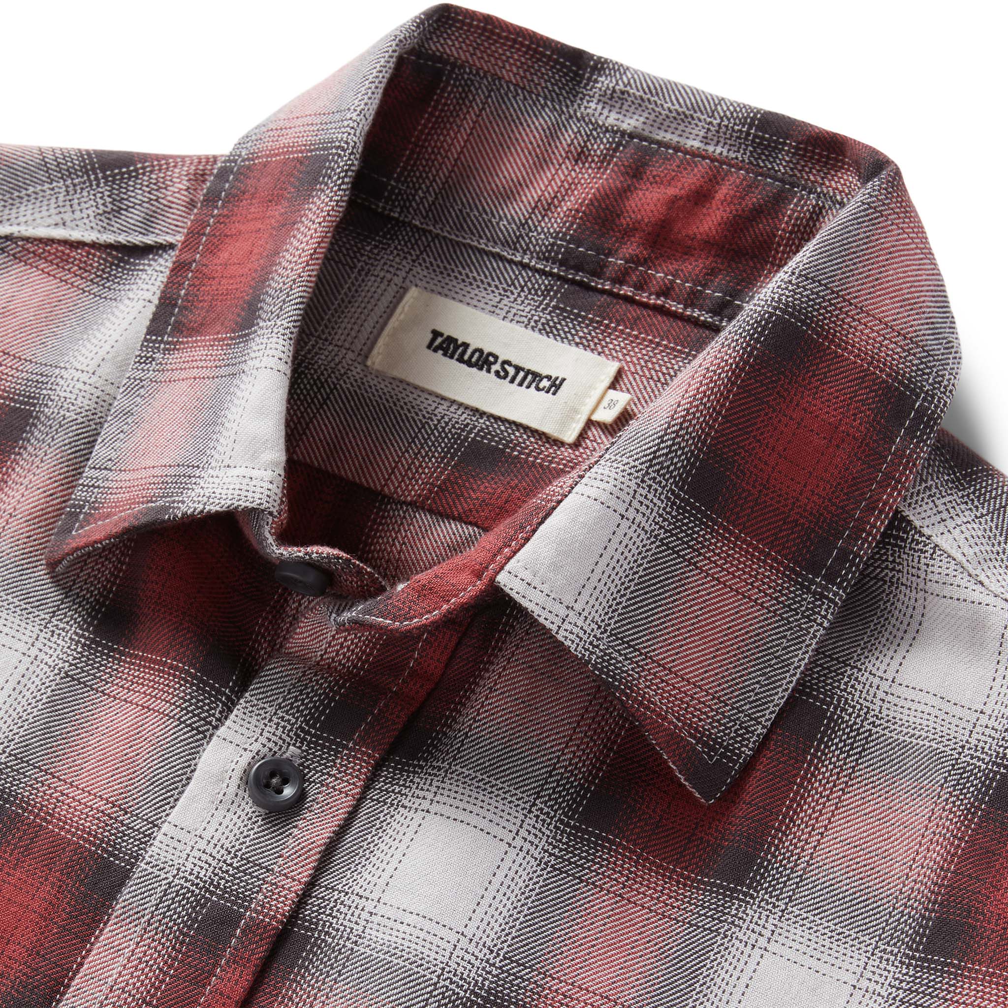 The California in Brick Plaid Ombre Twill - Image 5
