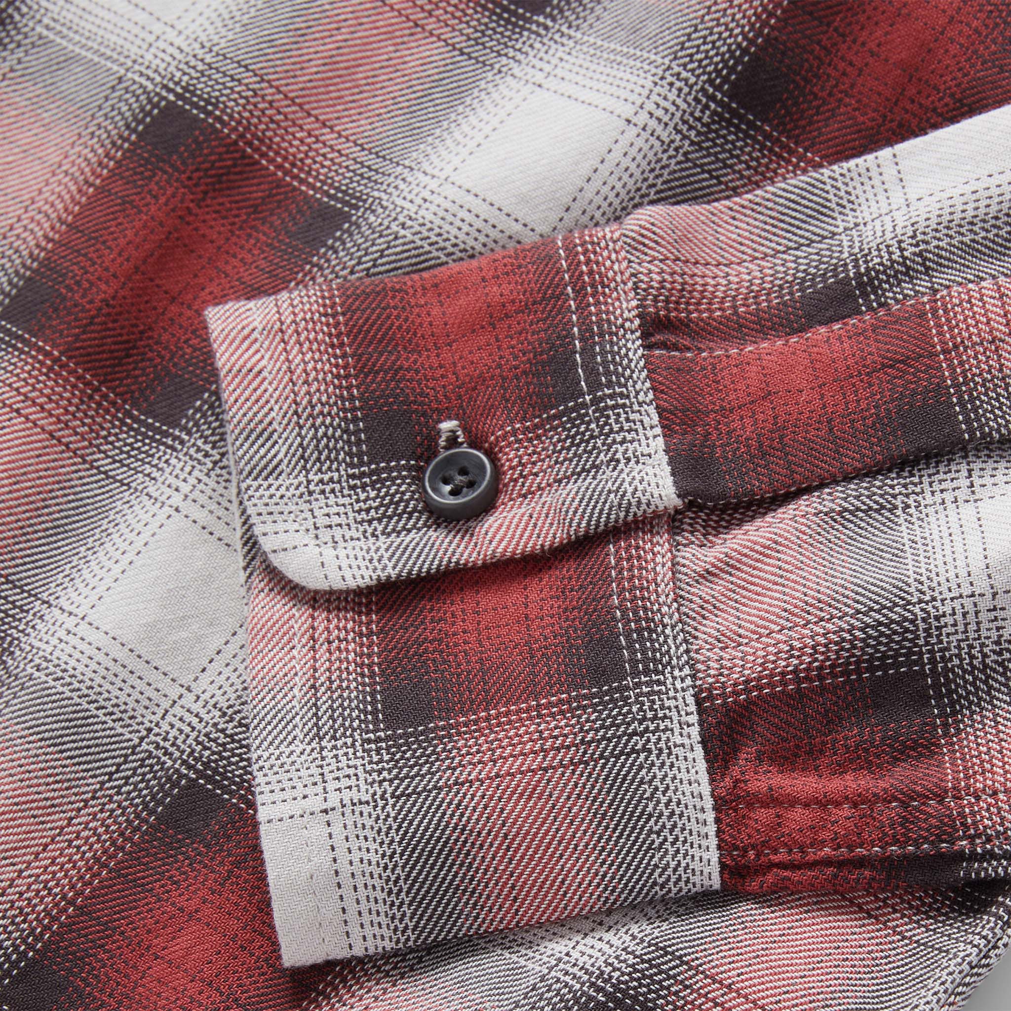 The California in Brick Plaid Ombre Twill - Image 6