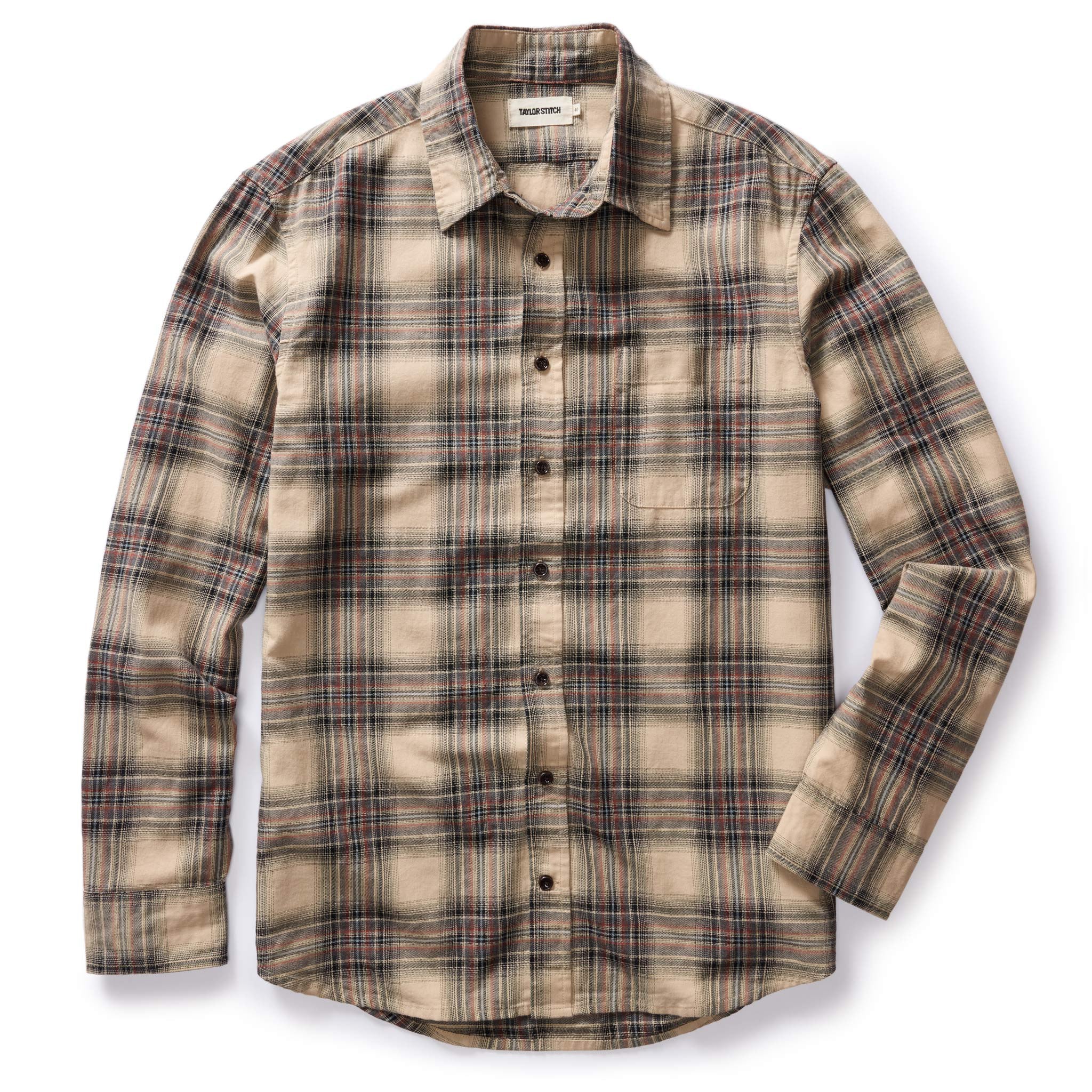 The California in Dune Plaid Brushed Cotton Twill - Image 5