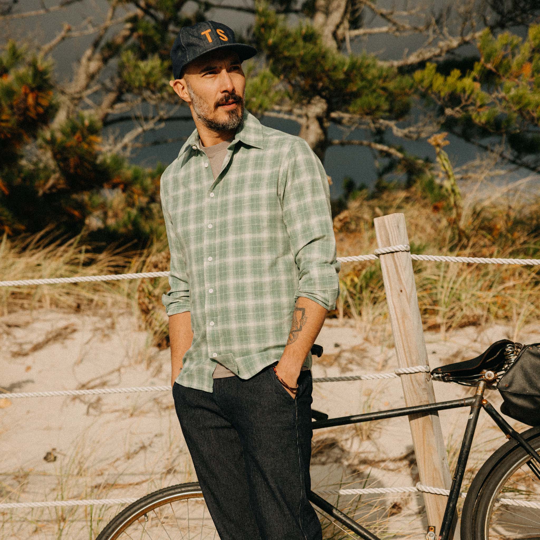 The California in Sea Moss Plaid - Image 2