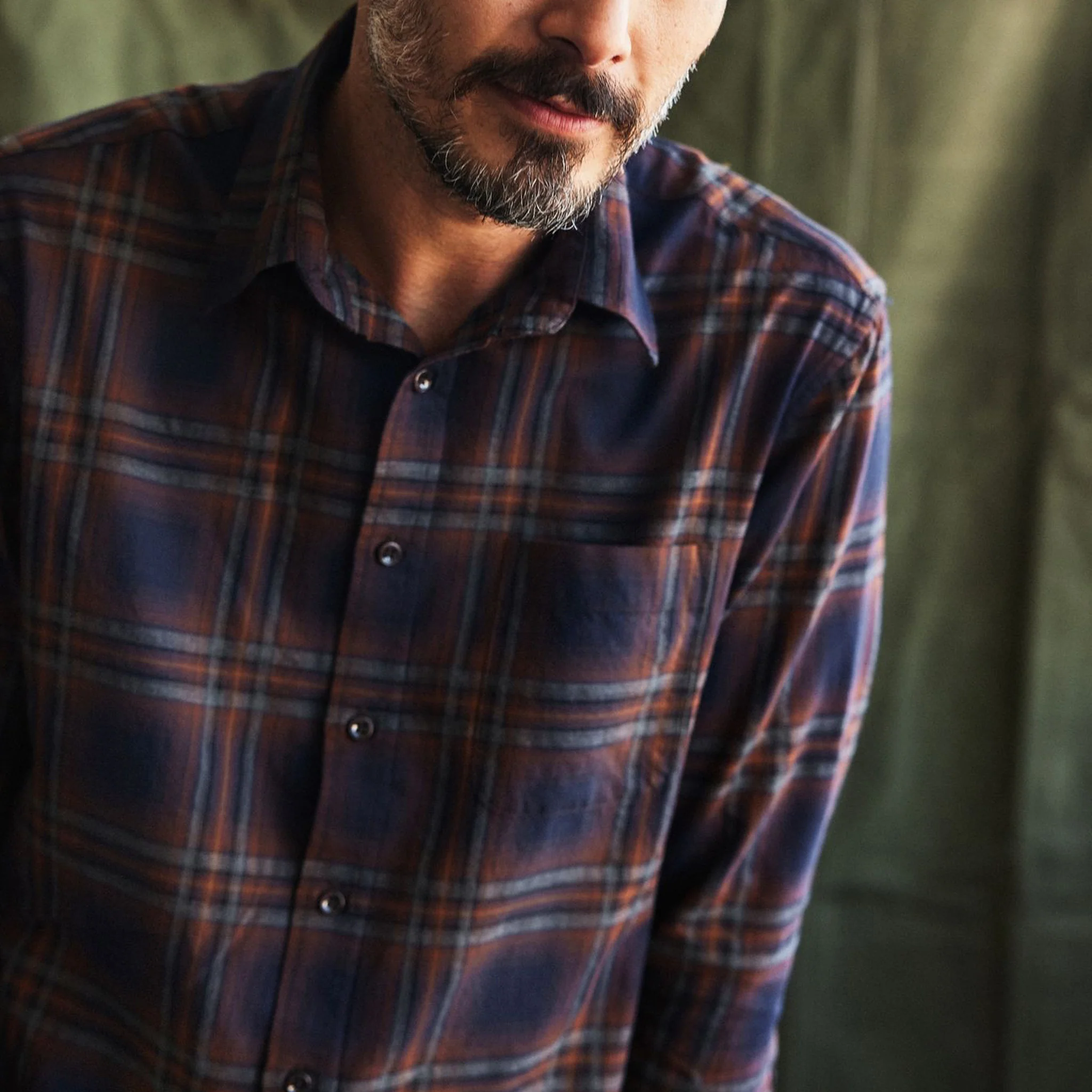 The California in Twilight Plaid Brushed Cotton Twill - Image 3