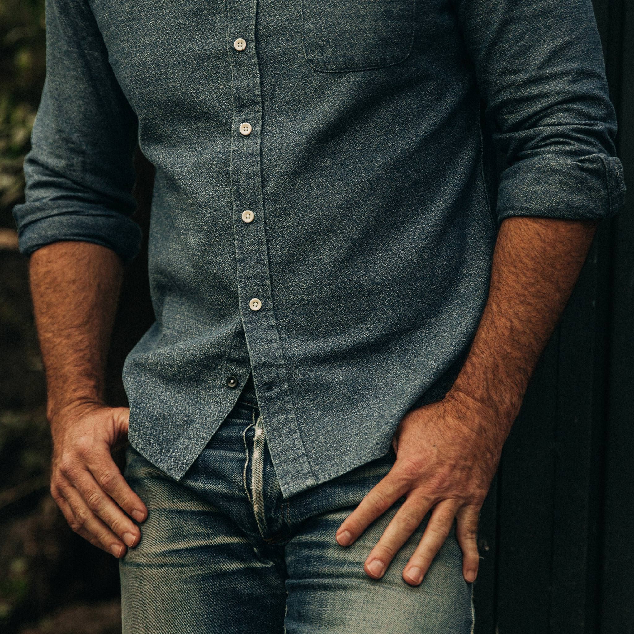 The California in Washed Indigo Crepe - Image 5