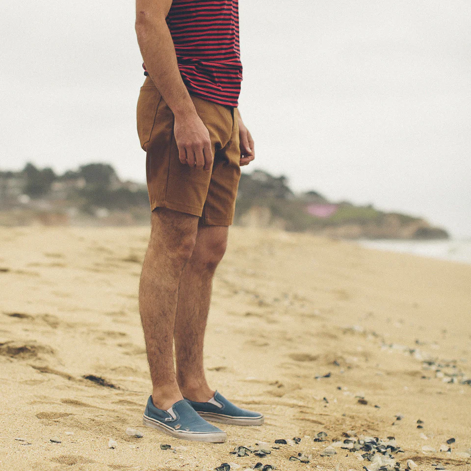 Camel Duck Canvas Camp Shorts - Image 4