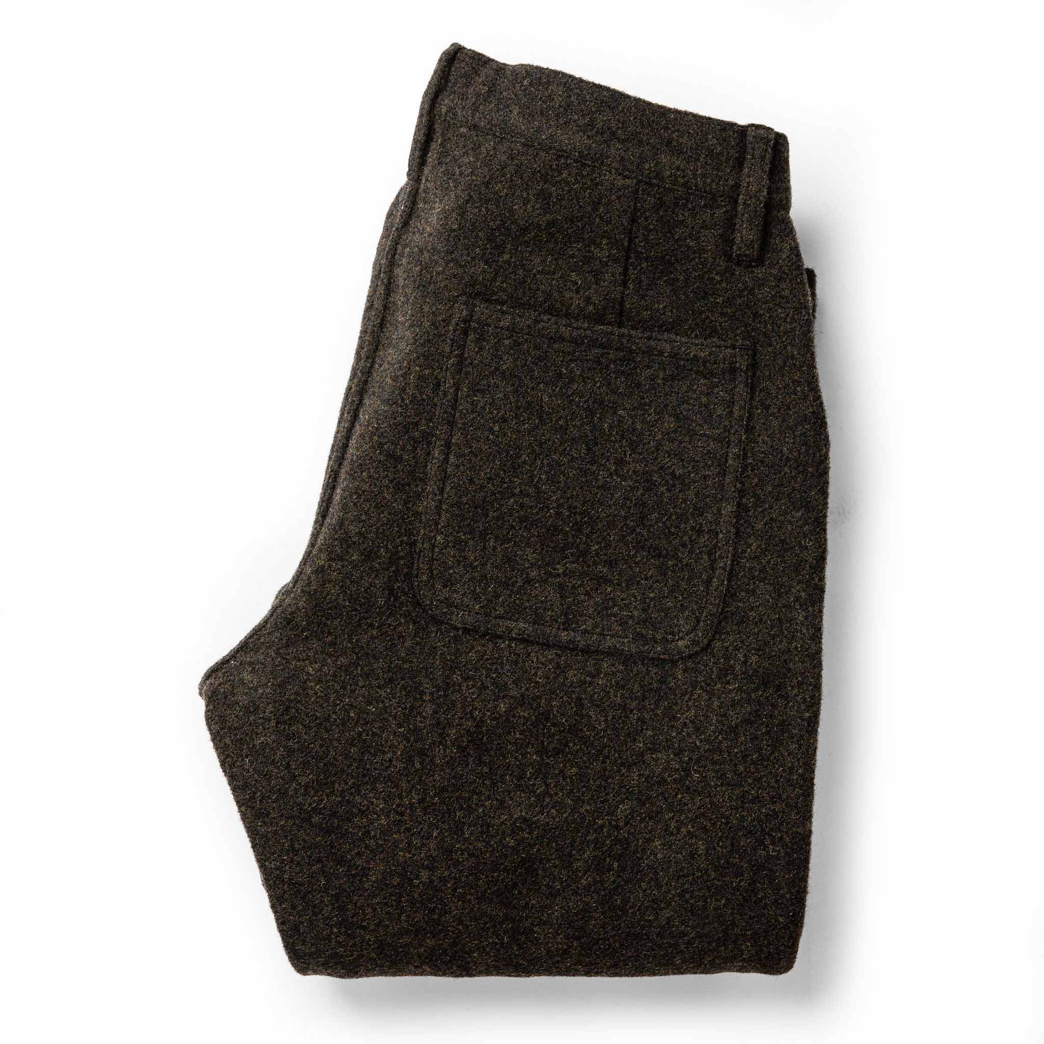 The Camp Pant in Dark Moss Wool - Image 10