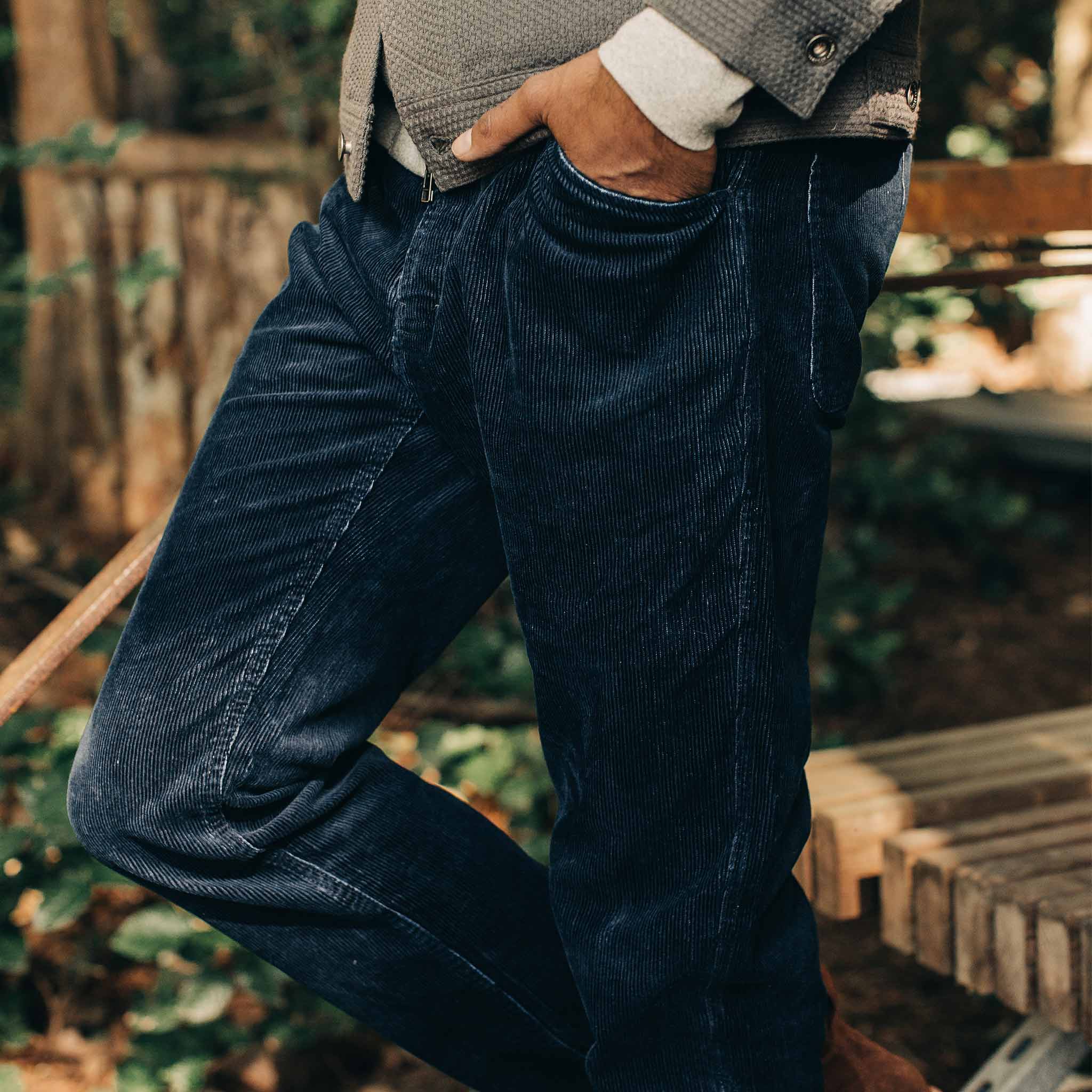 The Camp Pant in Indigo Corduroy - Image 4