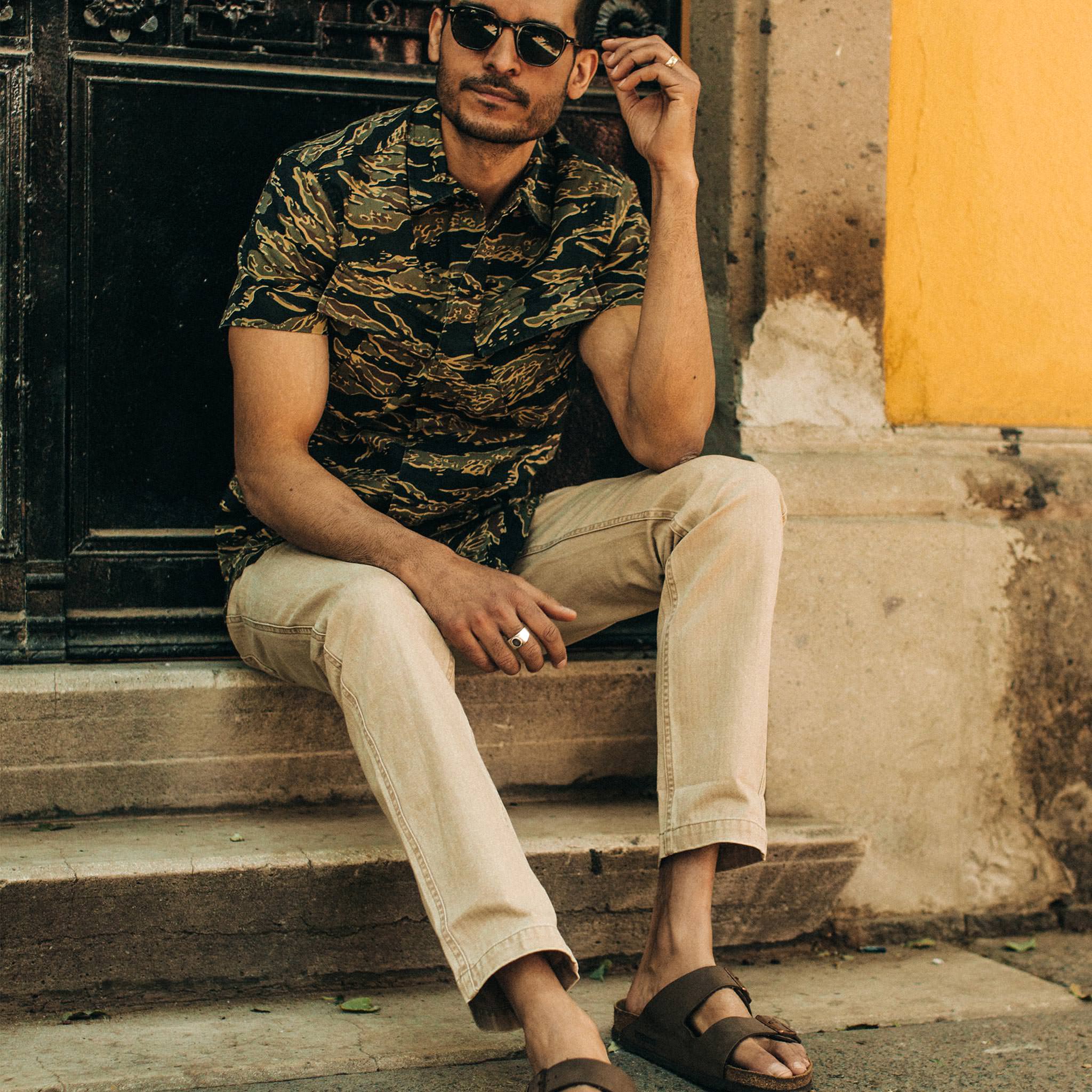 The Camp Pant in Khaki Herringbone - Image 5
