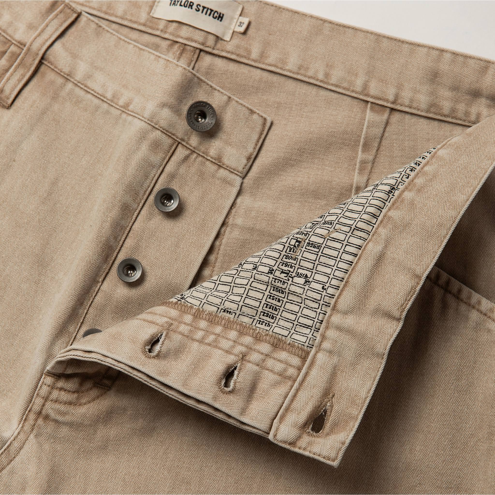 The Camp Pant in Khaki Herringbone - Image 6