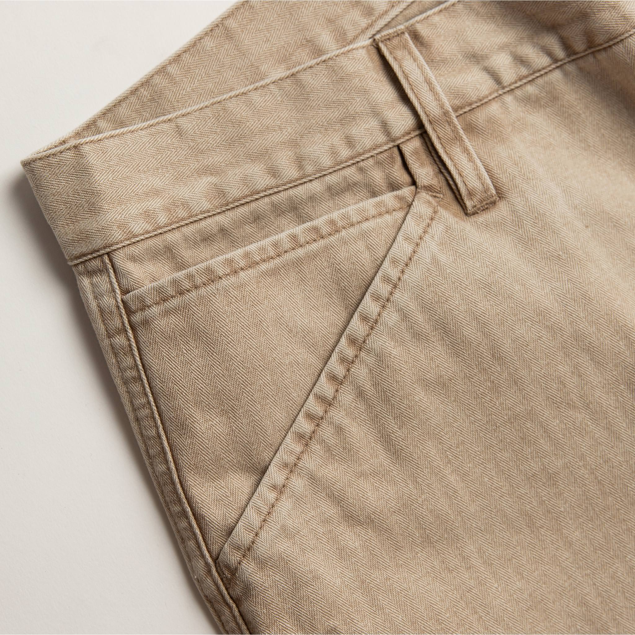 The Camp Pant in Khaki Herringbone - Image 8