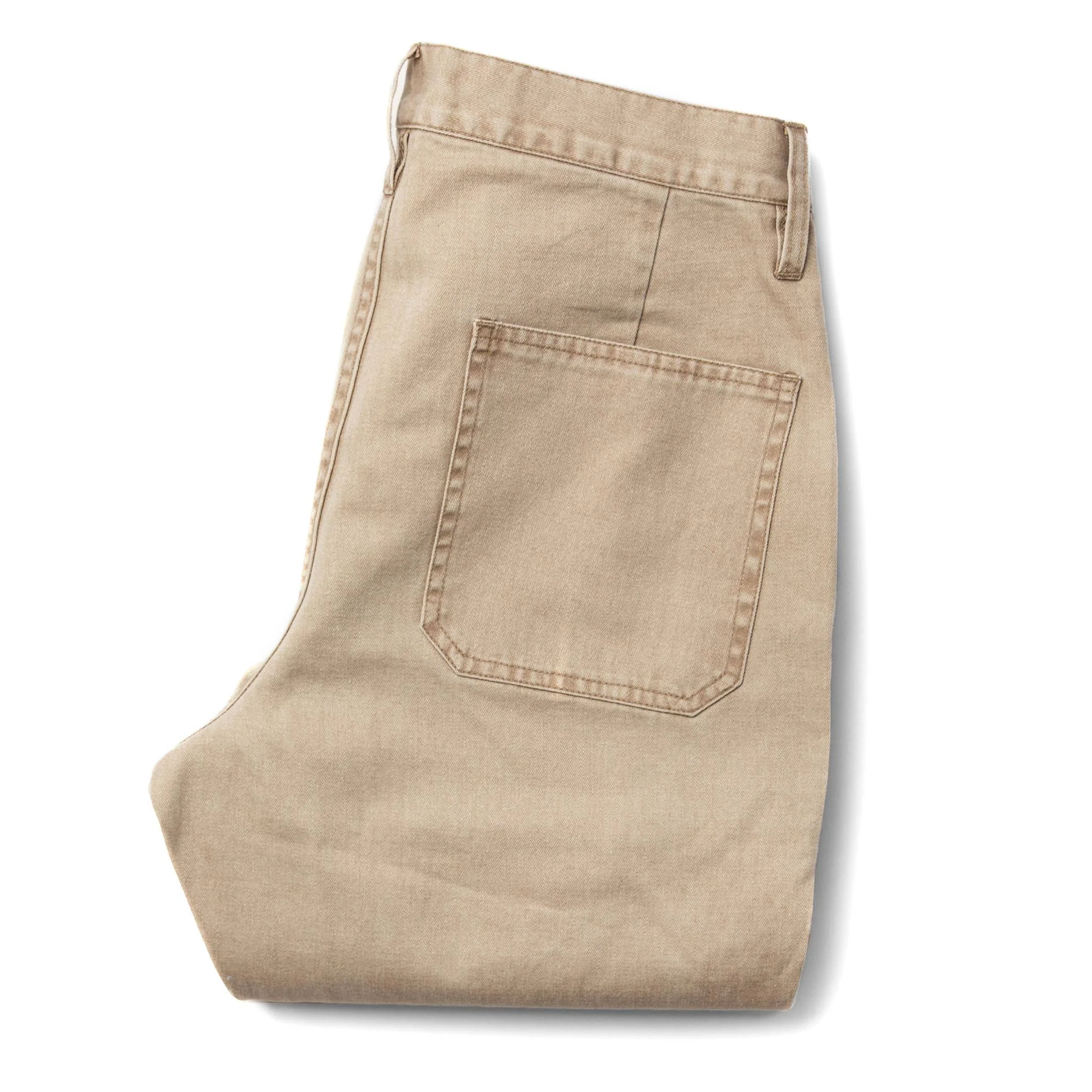 The Camp Pant in Khaki Herringbone - Image 9