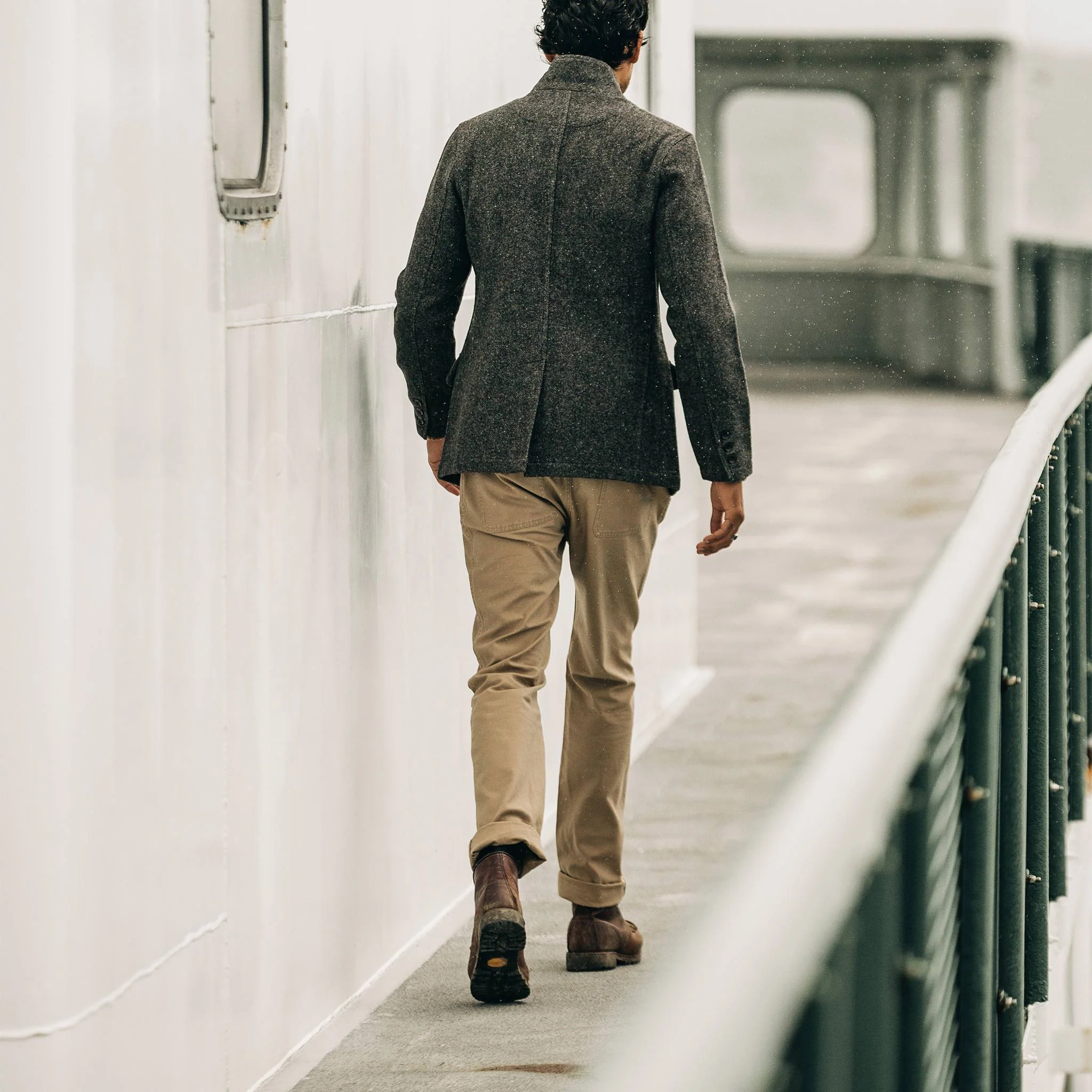 The Camp Pant in Khaki Reverse Sateen - Image 5