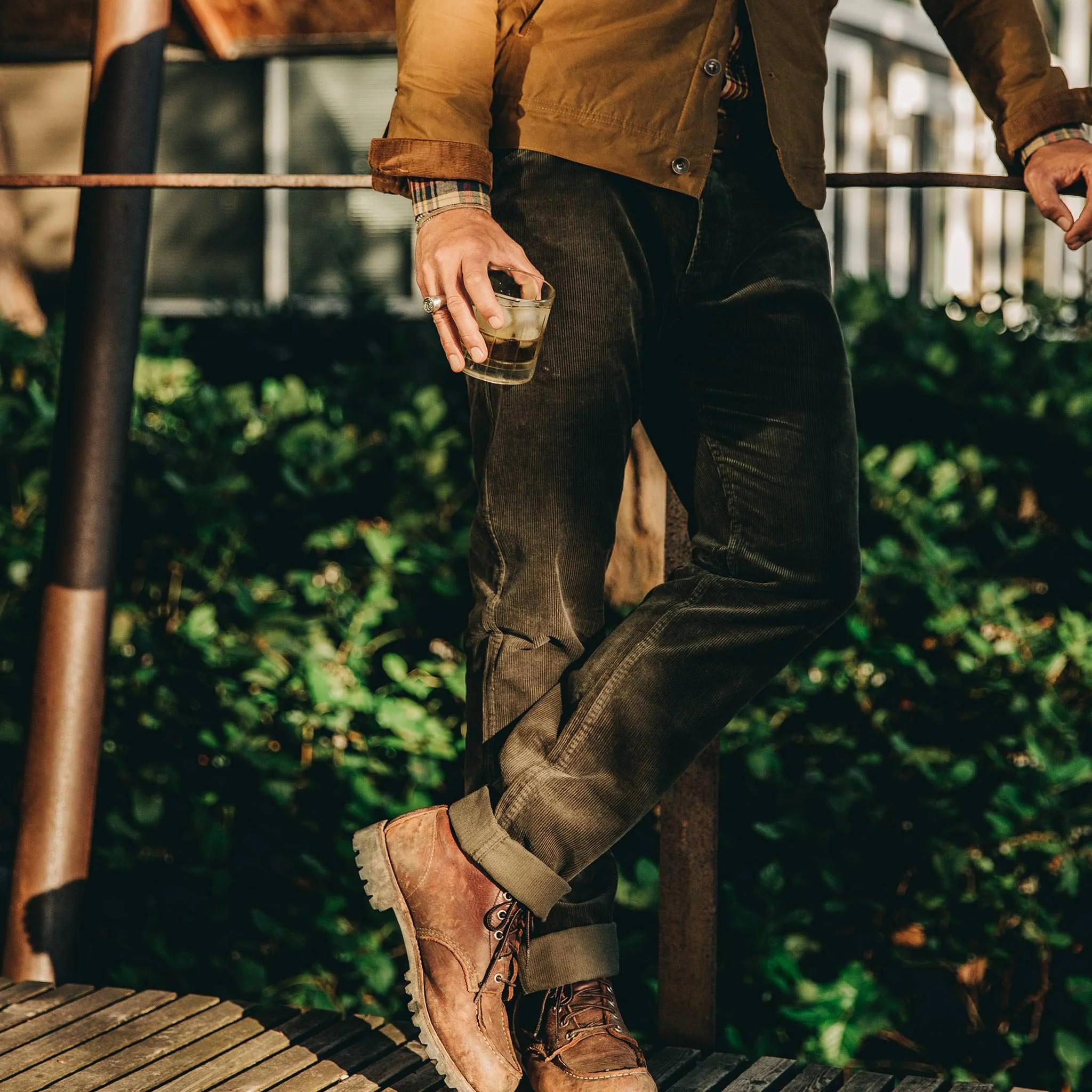The Camp Pant in Olive Corduroy - Image 2
