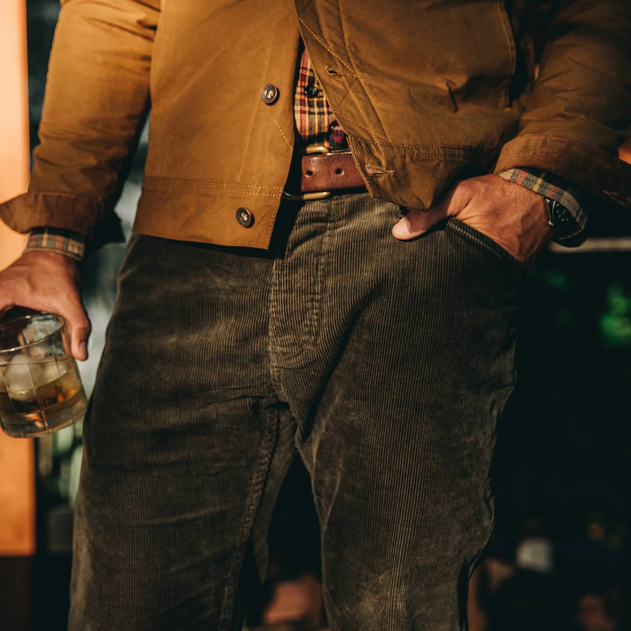The Camp Pant in Olive Corduroy - Image 3