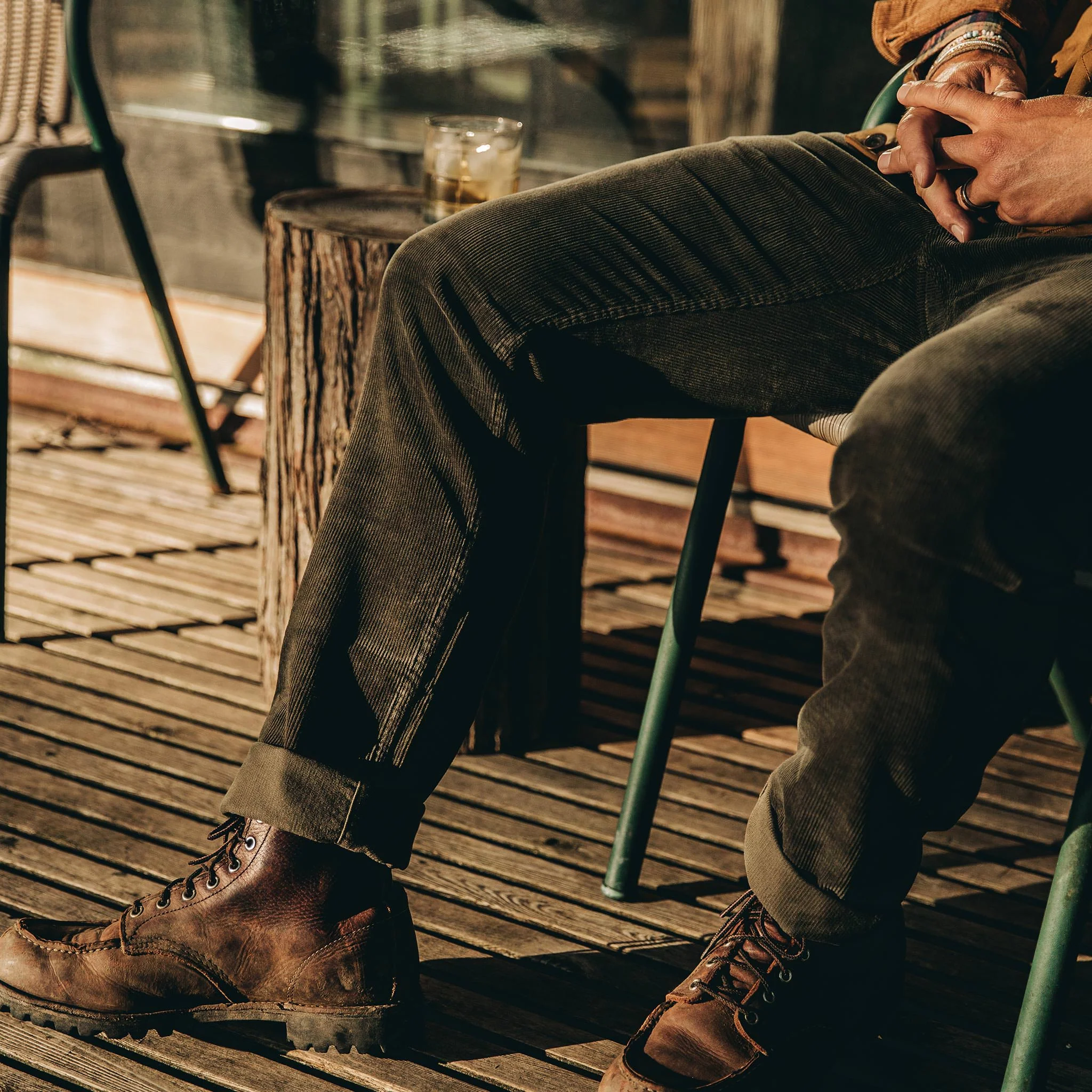 The Camp Pant in Olive Corduroy - Image 4